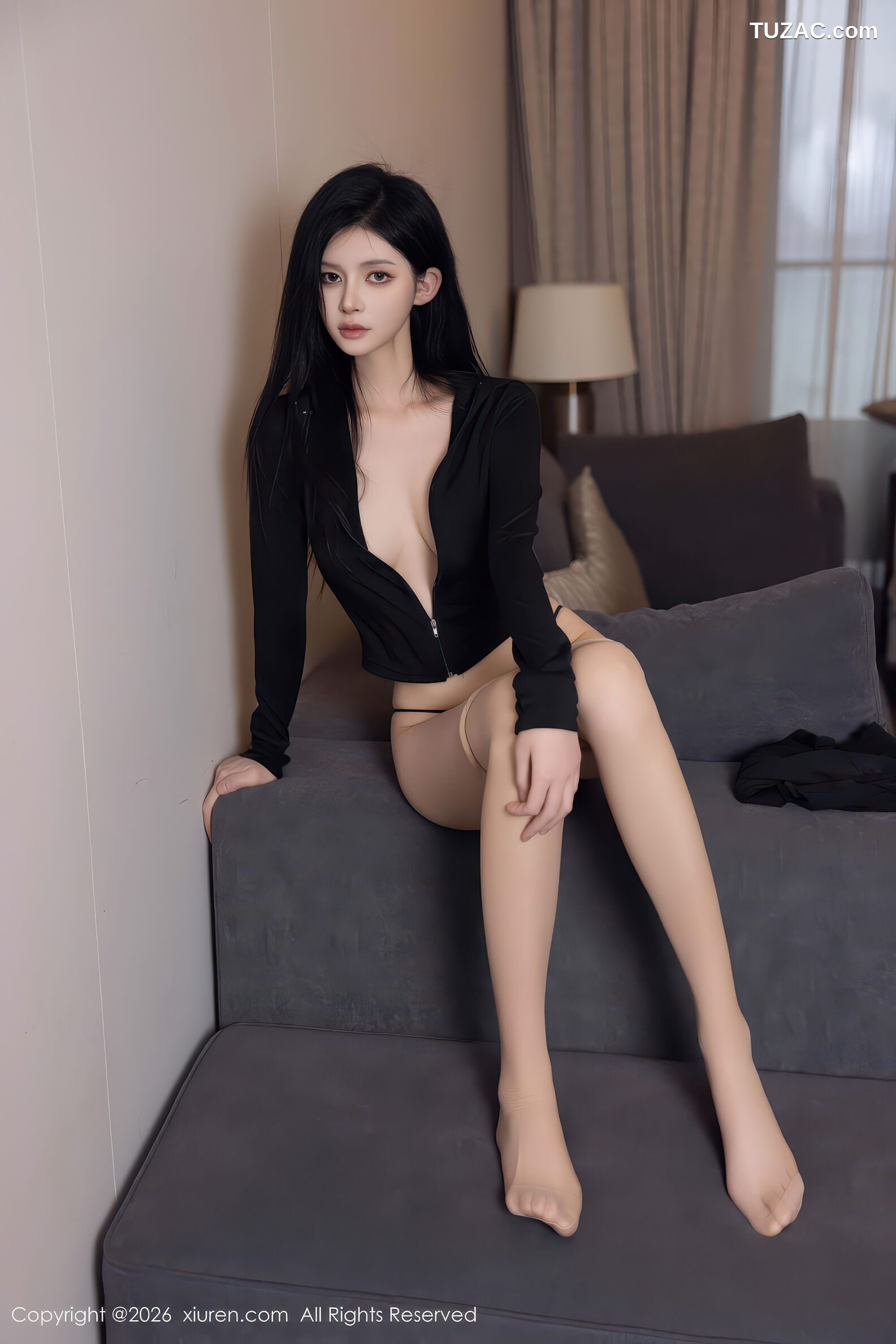 XiuRen秀人网-11283-沈如斯-黑衬衫黑裤肉色丝袜-2026.01.28