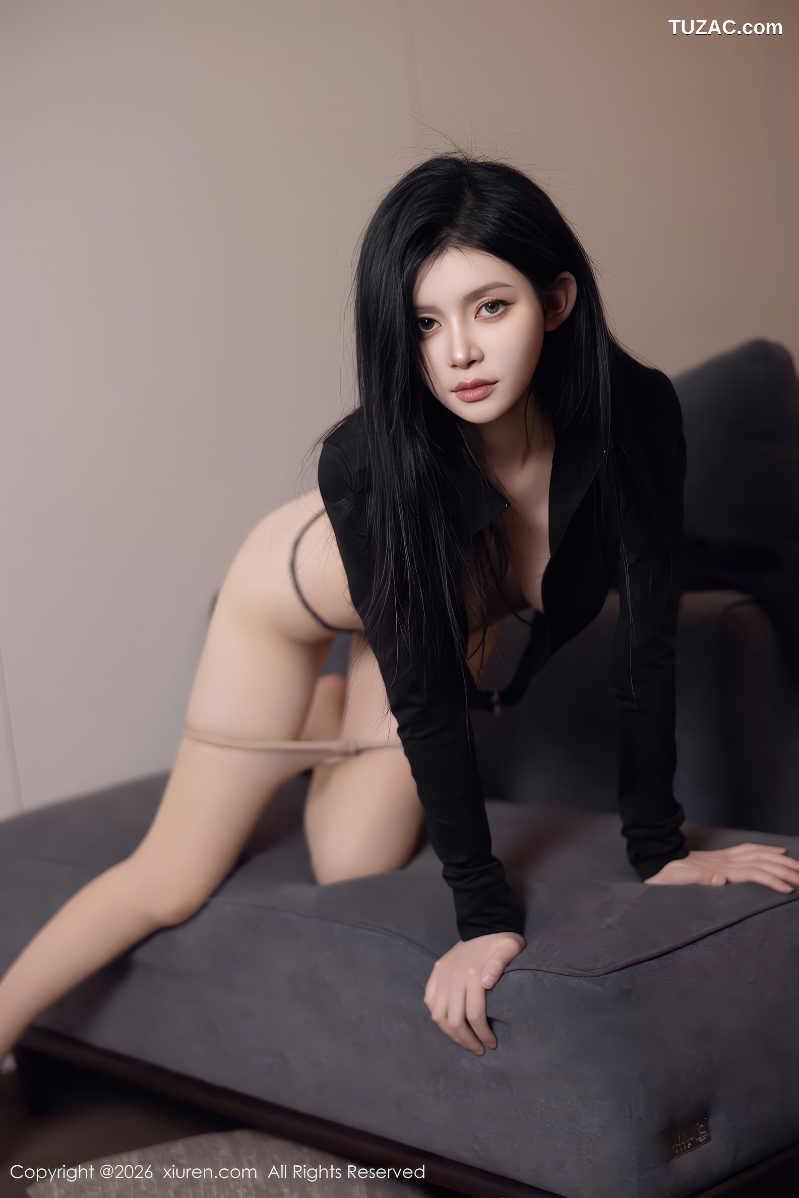 XiuRen秀人网-11283-沈如斯-黑衬衫黑裤肉色丝袜-2026.01.28