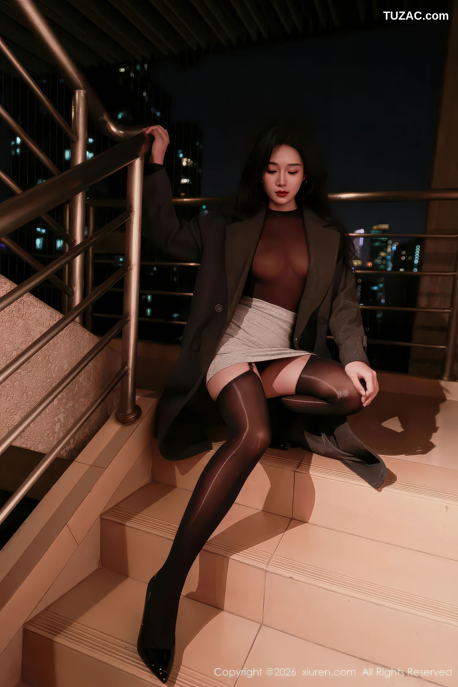 XiuRen秀人网-11296-南乔-透视黑色连体丝袜-2026.01.30