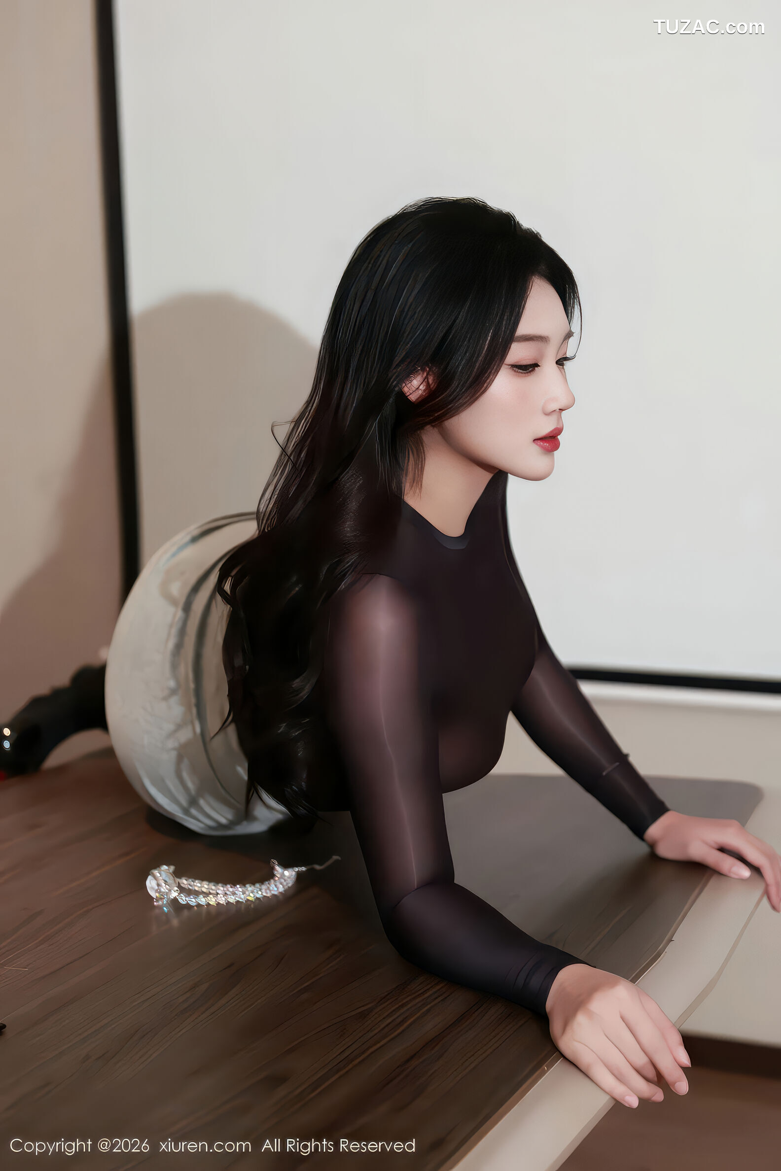 XiuRen秀人网-11296-南乔-透视黑色连体丝袜-2026.01.30