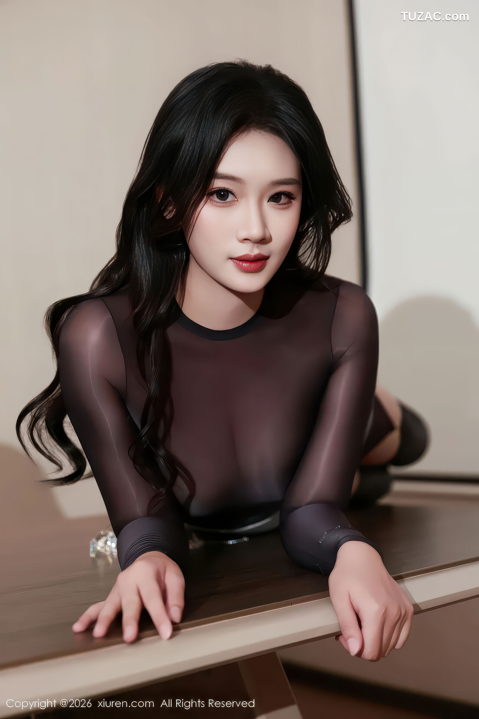 XiuRen秀人网-11296-南乔-透视黑色连体丝袜-2026.01.30
