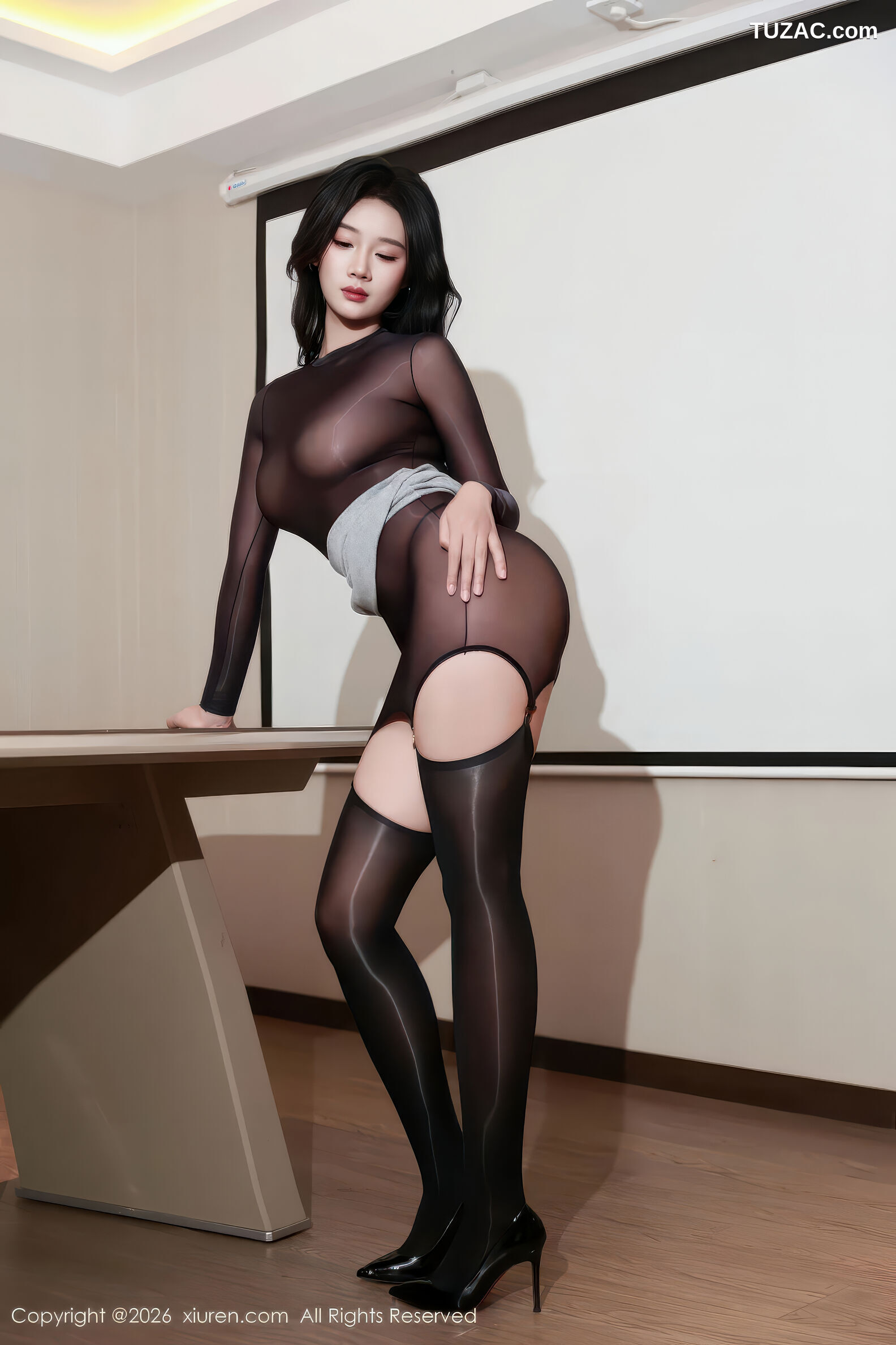 XiuRen秀人网-11296-南乔-透视黑色连体丝袜-2026.01.30