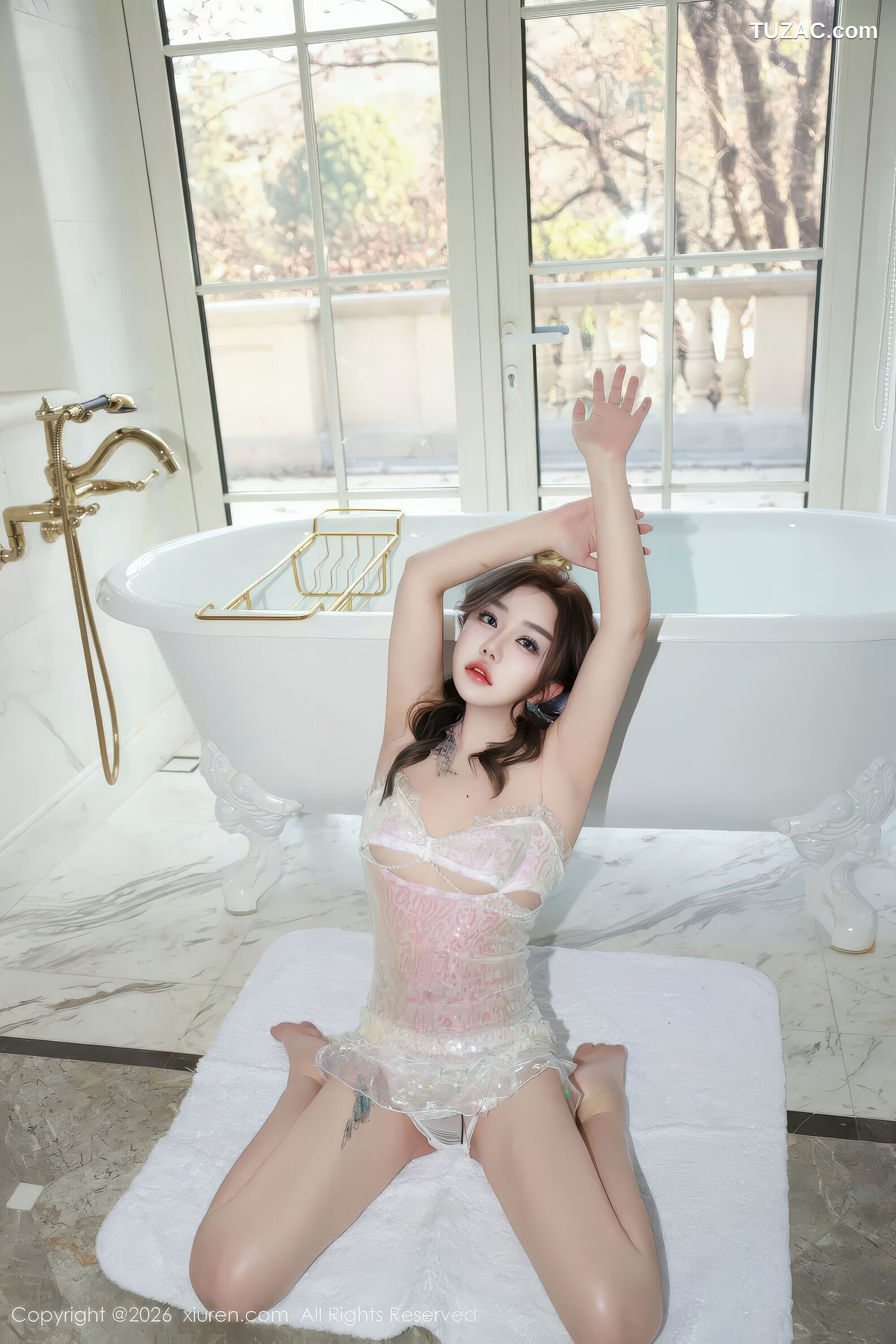 XiuRen秀人网-11298-小薯条nienie-美人鱼剧情-轻透白纱浴缸场景-2026.01.30