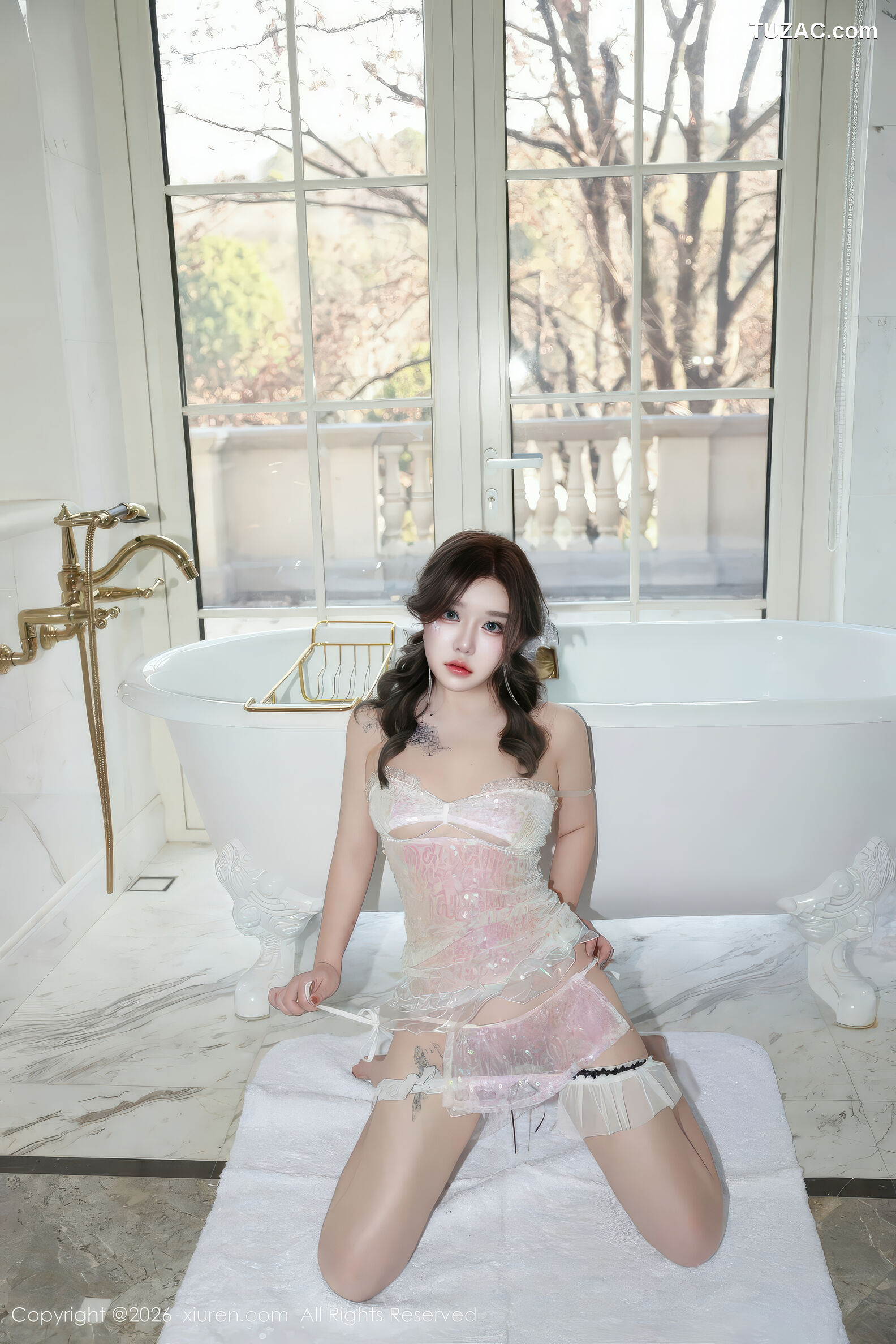 XiuRen秀人网-11298-小薯条nienie-美人鱼剧情-轻透白纱浴缸场景-2026.01.30