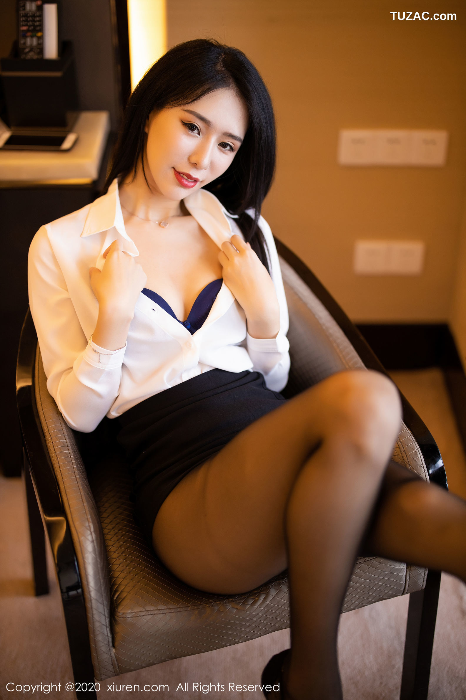 XiuRen秀人网-2148-Baby-《白衬衫黑短裙的OL职场秘书》-2020.04.13