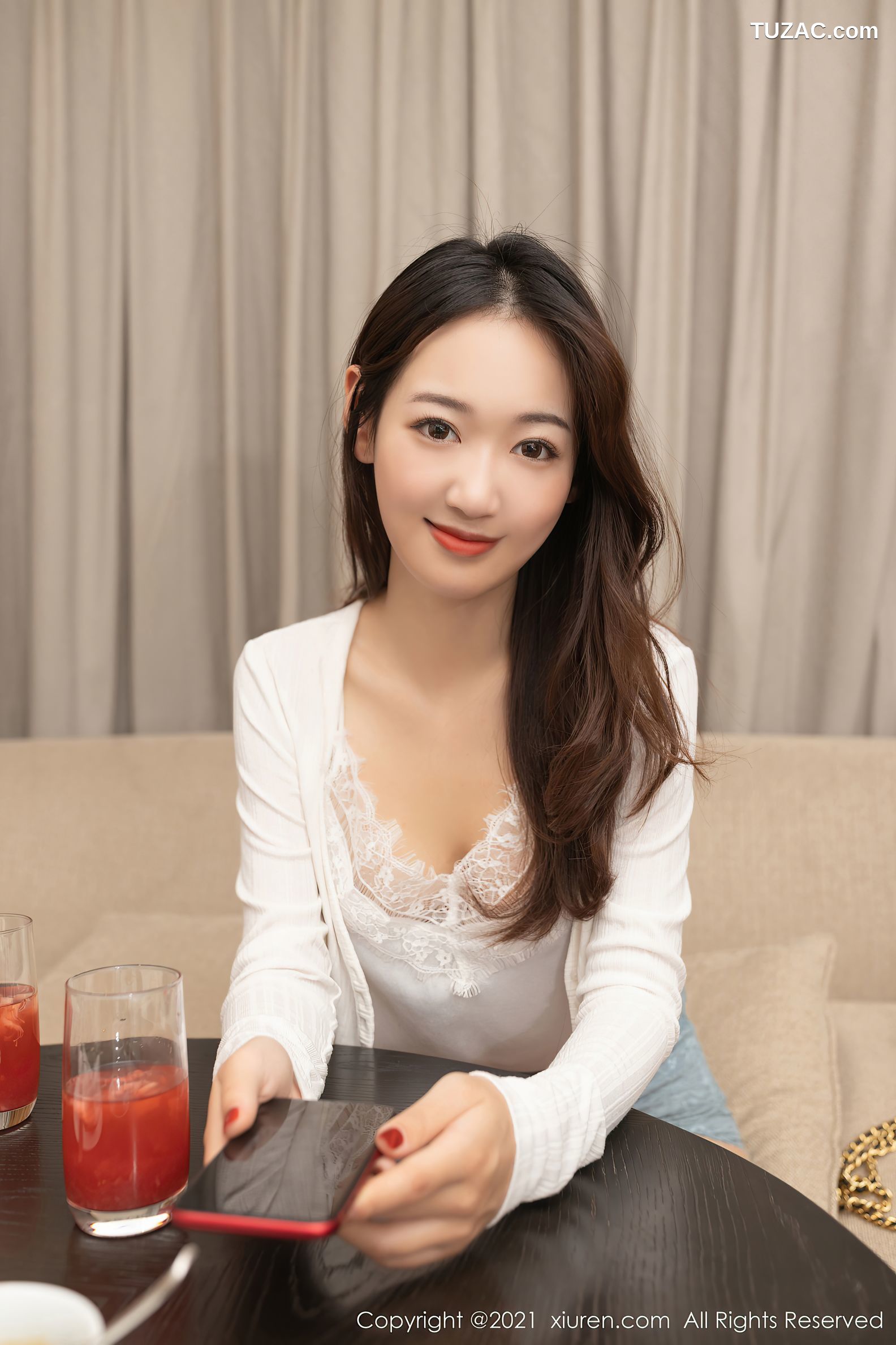 XiuRen秀人网-3115-唐安琪-与闺蜜下午茶主题超薄肉丝-2021.02.20