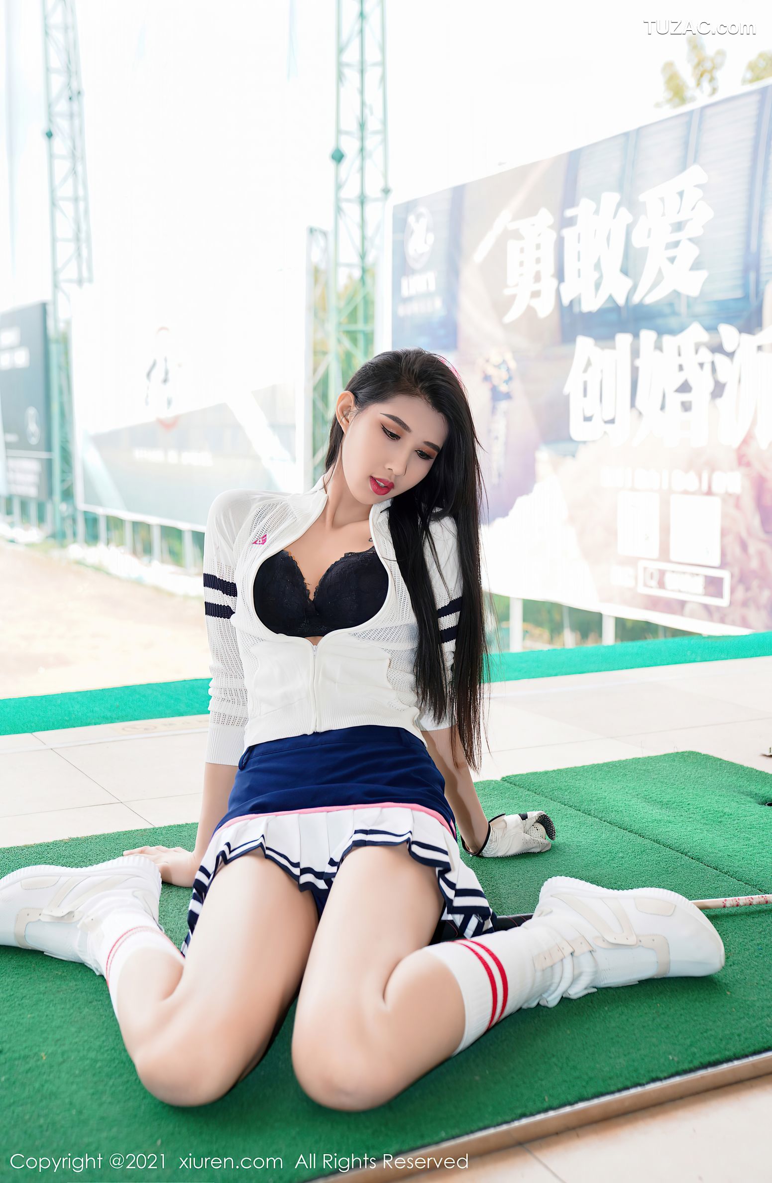 XiuRen秀人网-3277-葛征-江浙沪旅拍-高尔夫女郎主题性感运动服-2021.04.07