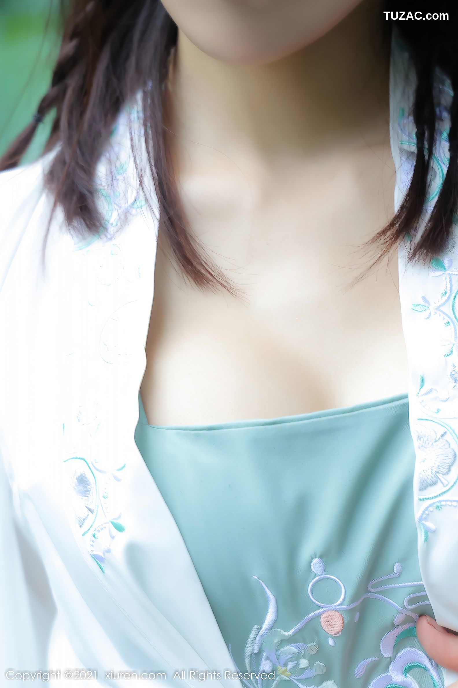 XiuRen秀人网-4344-西门小玉-古装服饰主题白色长衫-2021.12.16