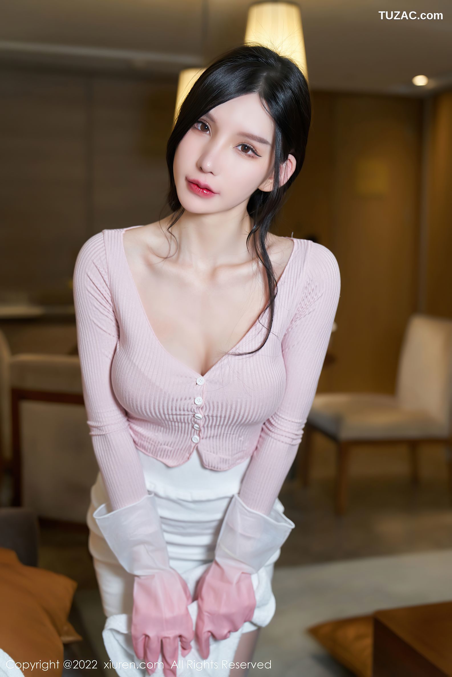 XiuRen秀人网-4468-周于希Sally-女佣角色主题粉色情趣服饰-2022.01.14