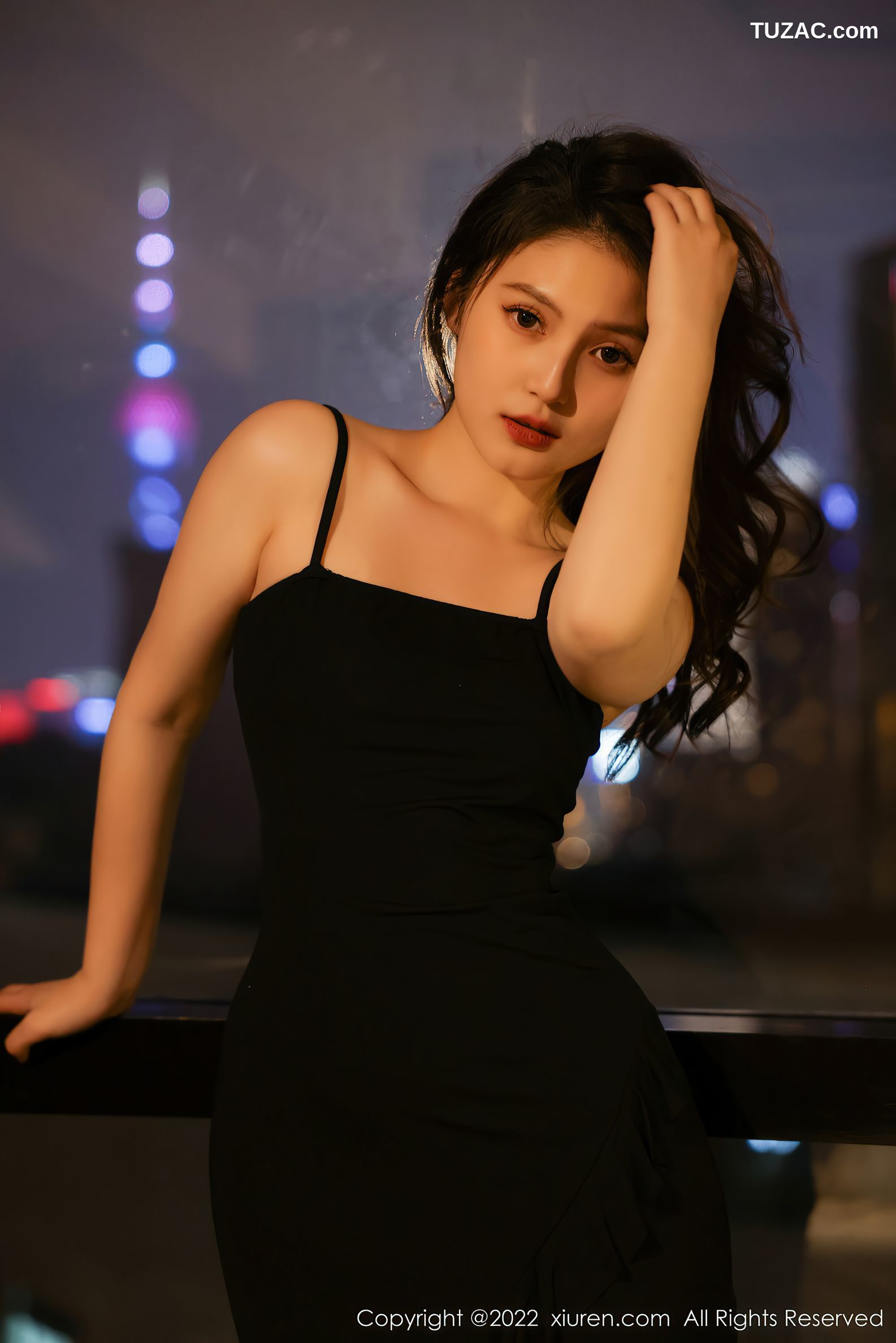 XiuRen秀人网-4618-你的兔妹妹-性感黑色连衣裙-2022.02.22