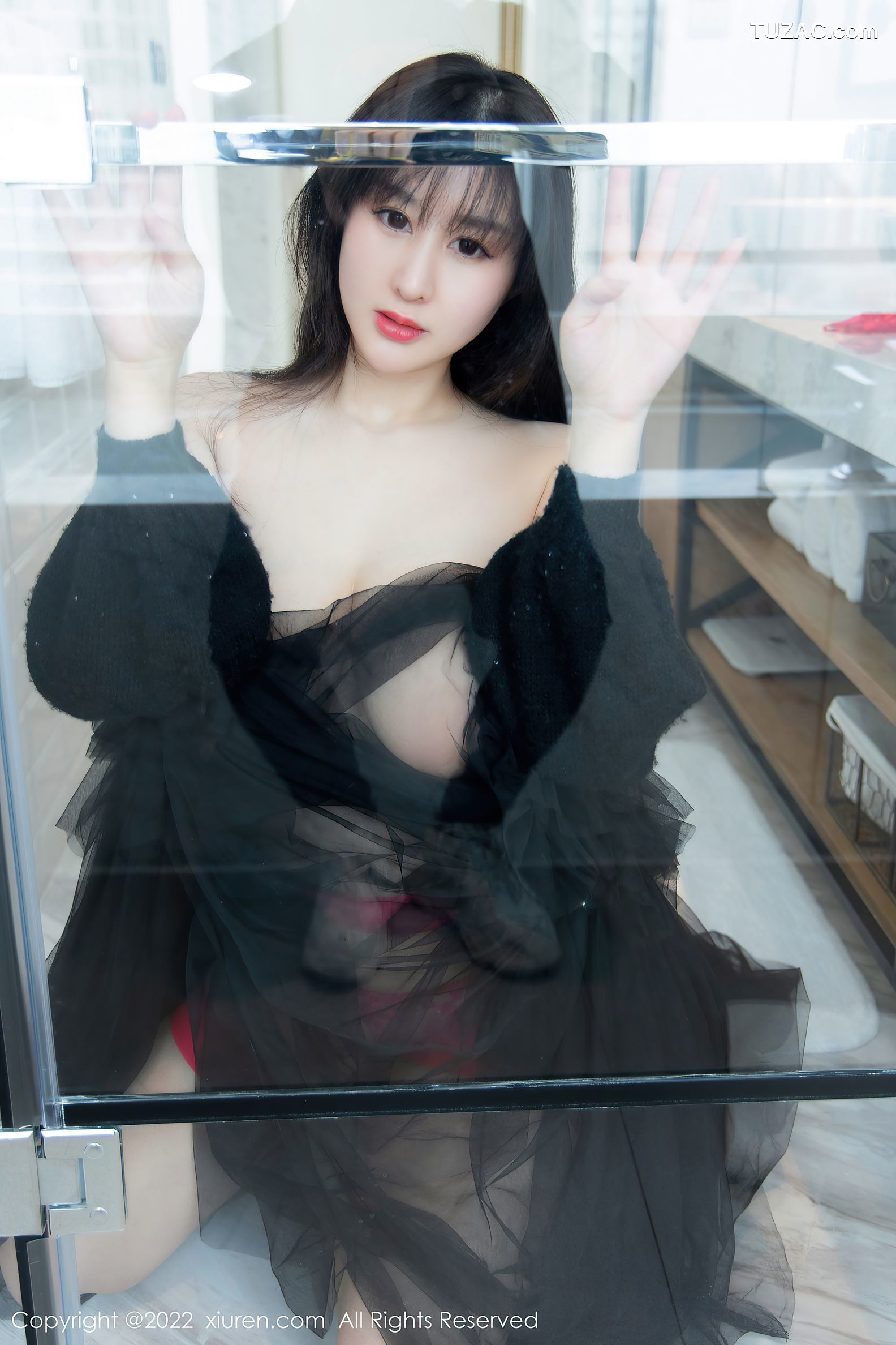 XiuRen秀人网-4765-王俪丁小宝贝-床上粉红内衣-2022.03.24