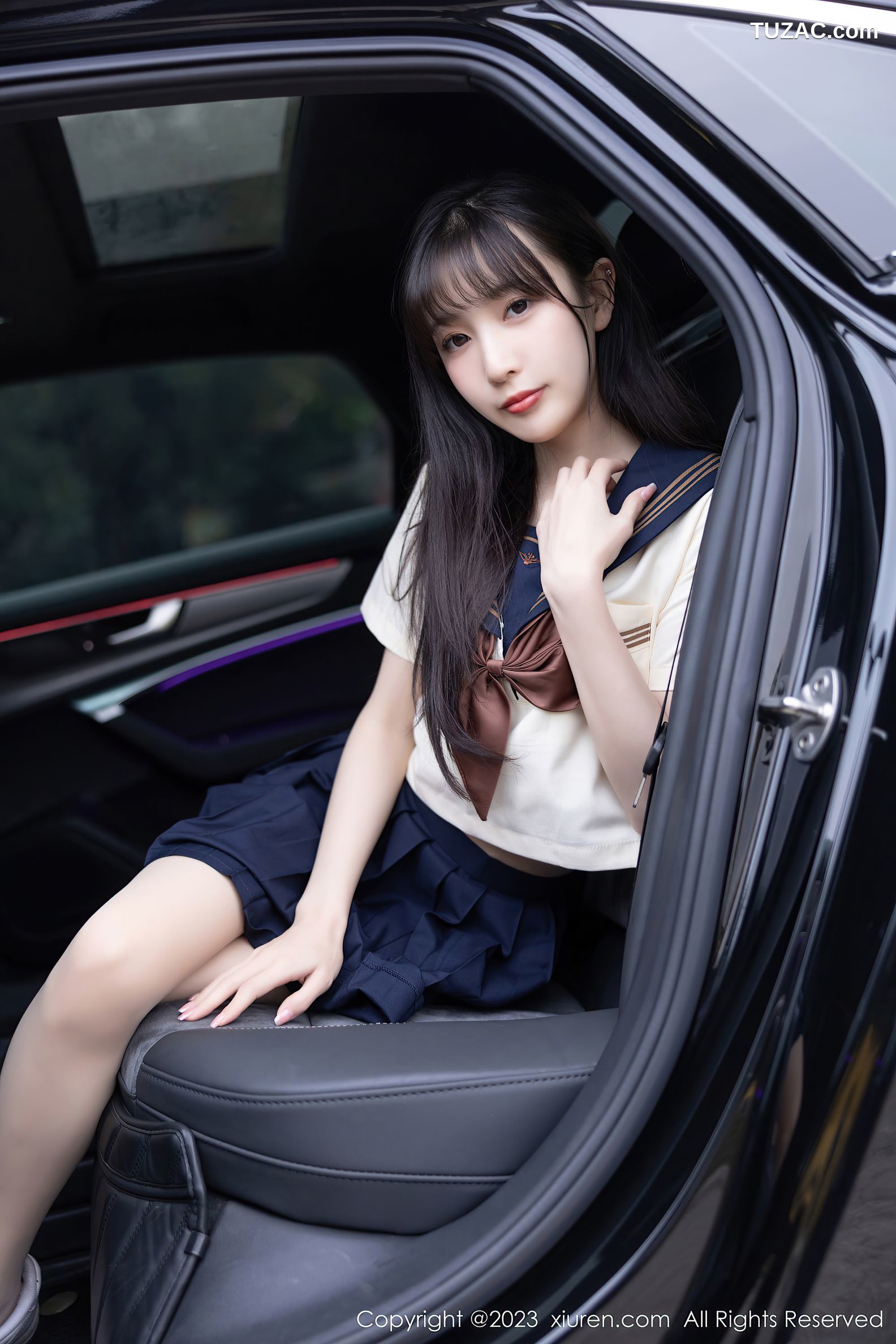 XiuRen秀人网-6126-林星阑-海南岛旅拍学妹制服白色内衣肉丝