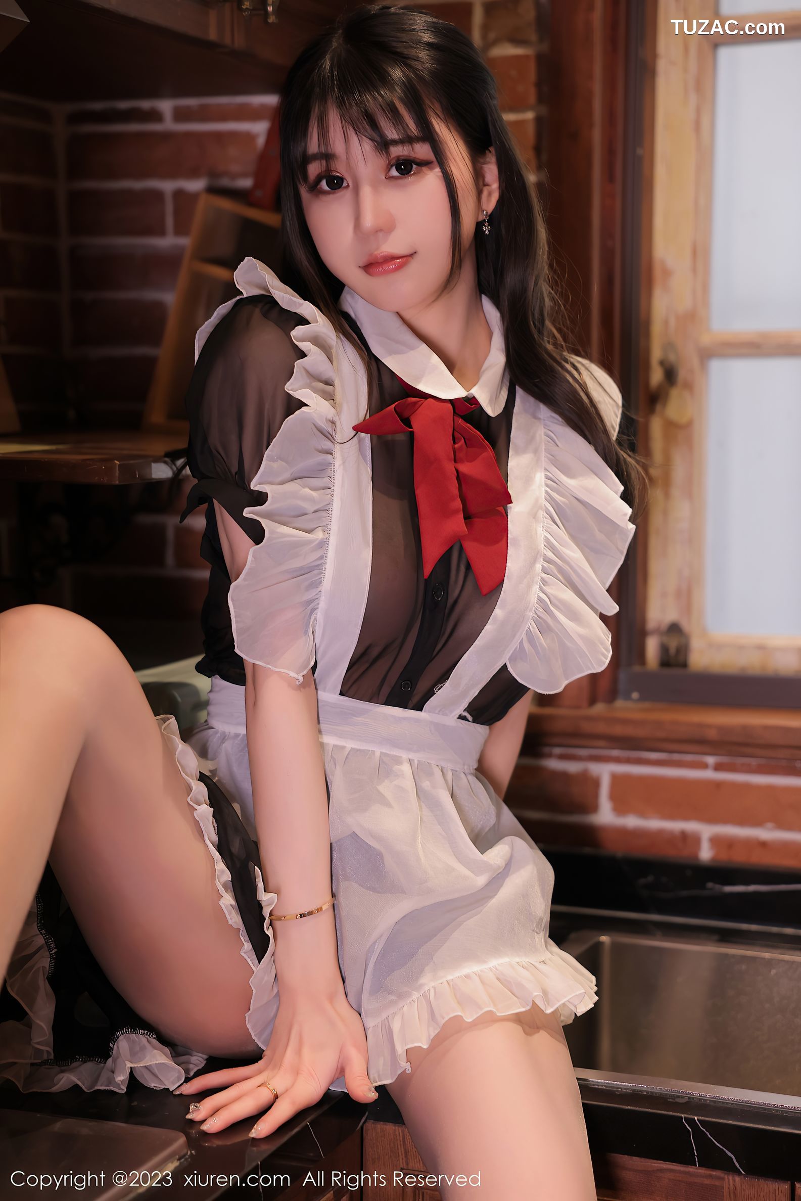XiuRen秀人网-6310-甜仔-透视女仆装