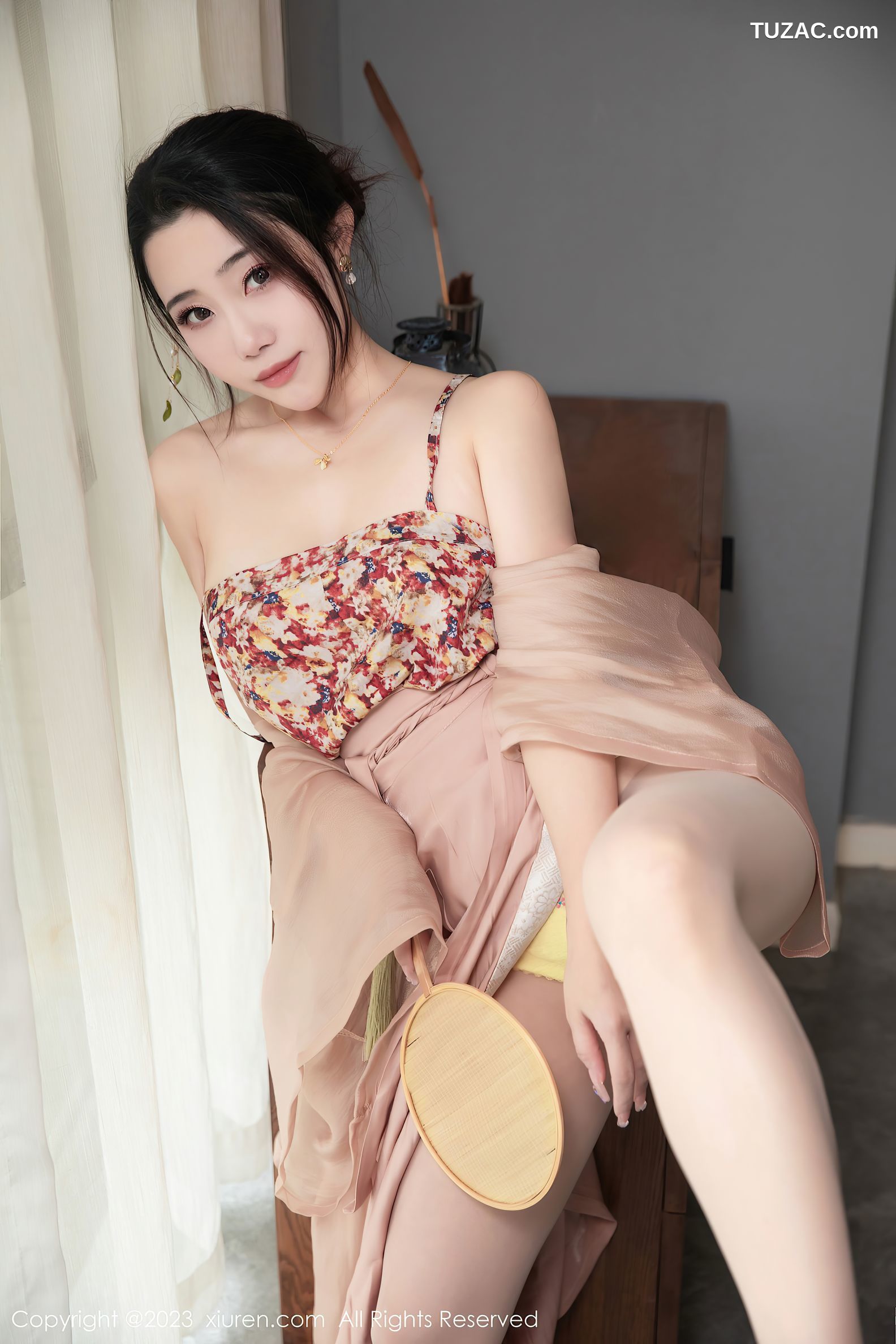 XiuRen秀人网-6457-严利娅Yuliya-性感浅暖色古风汉服-2023.03.23