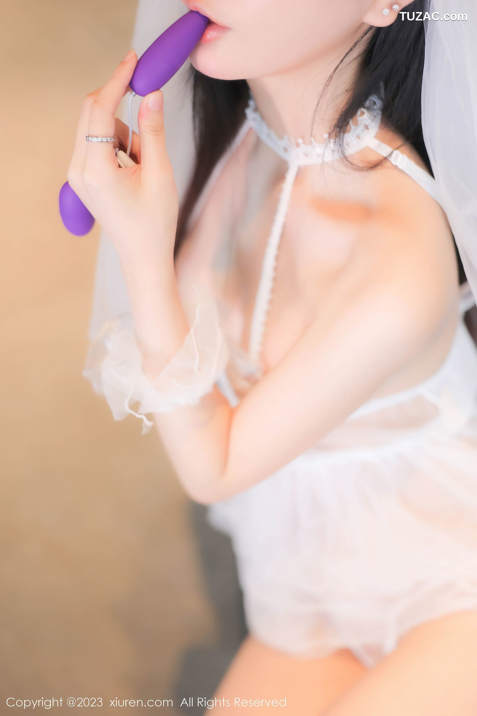 XiuRen秀人网-7165-幼幼-白色轻透情趣婚纱内衣-2023.07.31