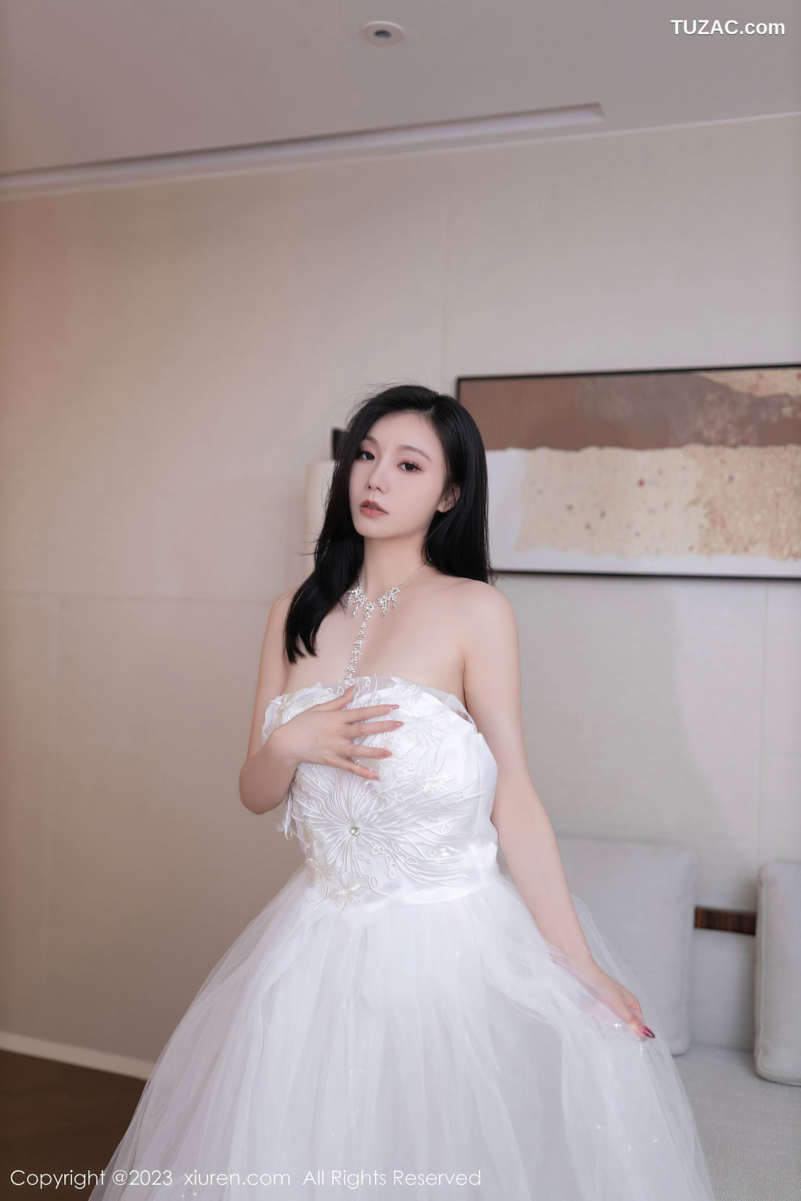 XiuRen秀人网-7201-安然anran-白色婚纱-2023.08.08