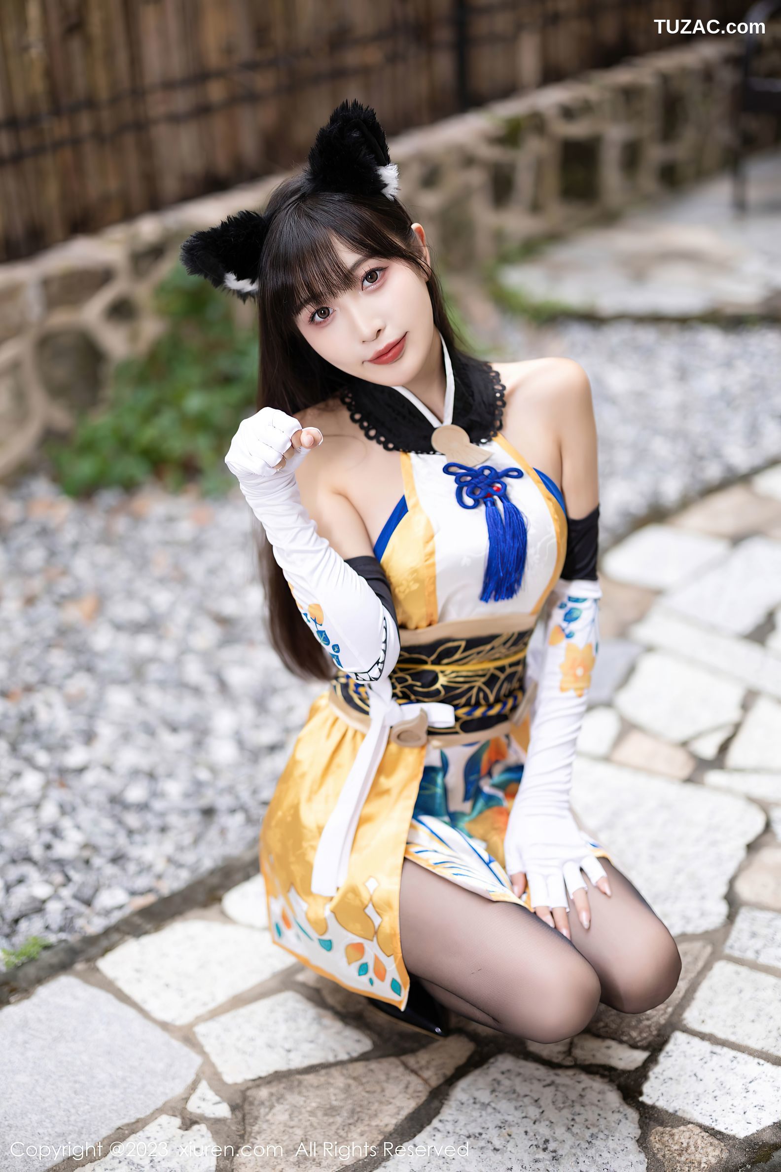 XiuRen秀人网-7231-林星阑-安吉旅拍-Cosplay土御门胡桃-2023.08.14