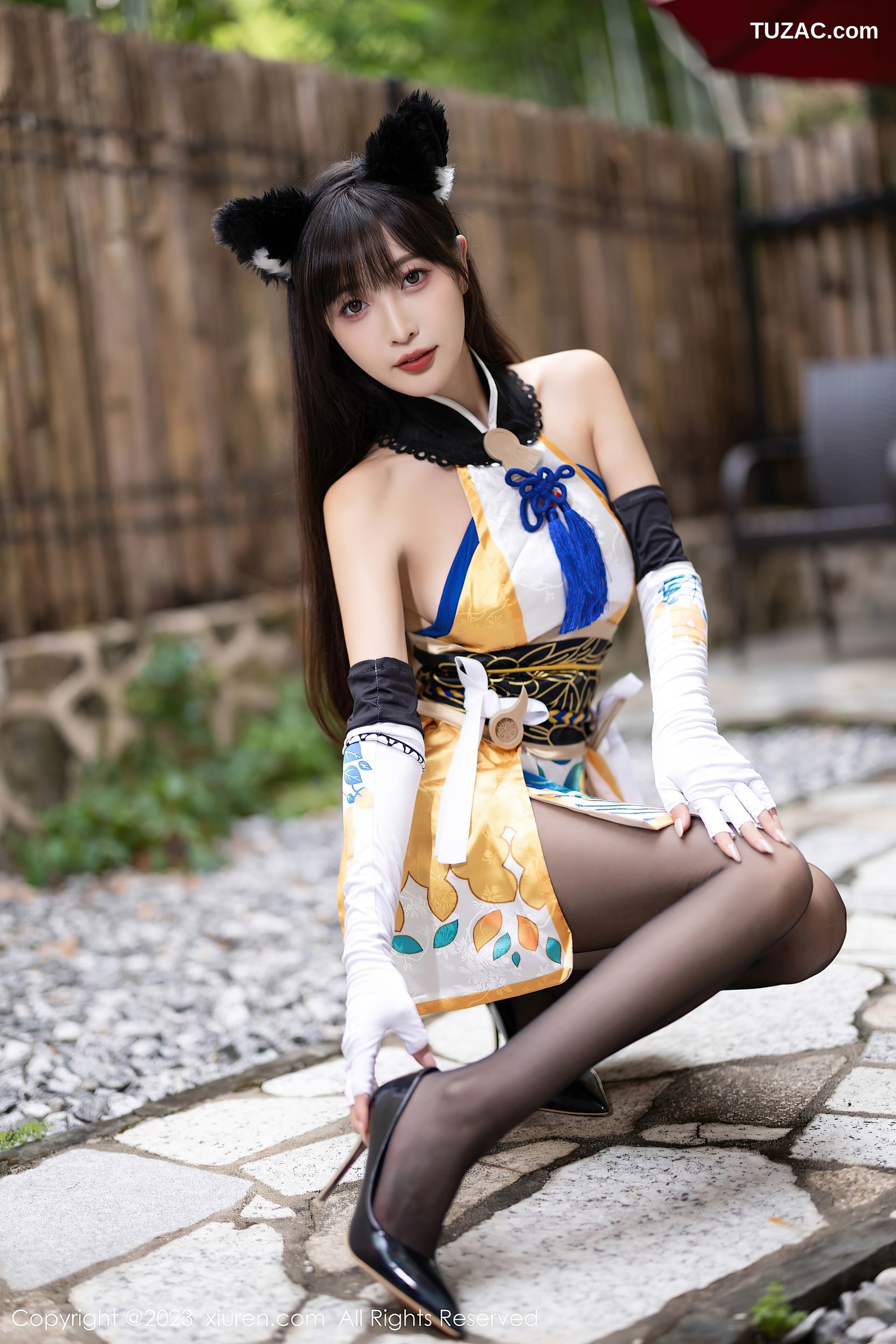 XiuRen秀人网-7231-林星阑-安吉旅拍-Cosplay土御门胡桃-2023.08.14