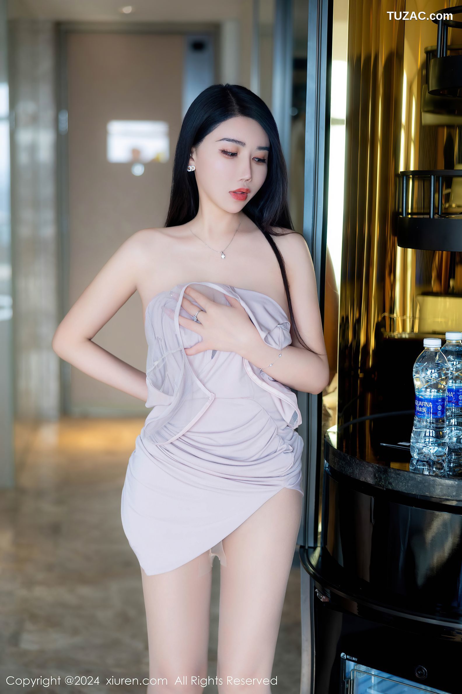 XiuRen秀人网-8655-李若汐-白色连衣裙肉丝-2024.06.05