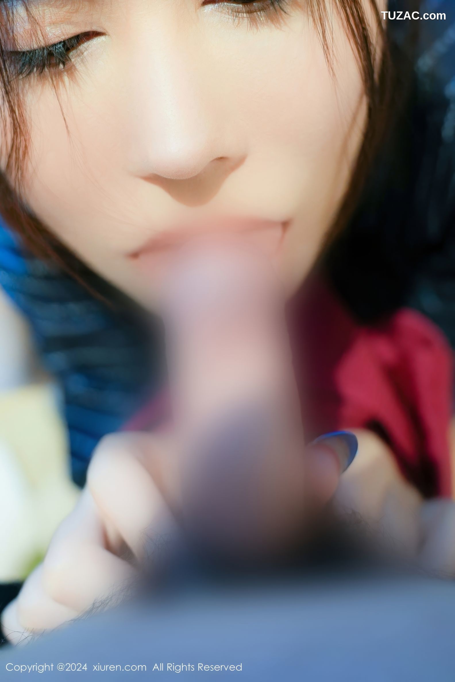 XiuRen秀人网-8928-Erikaki-户外枷锁主题日式条纹和服爆乳露出-2024.07.26