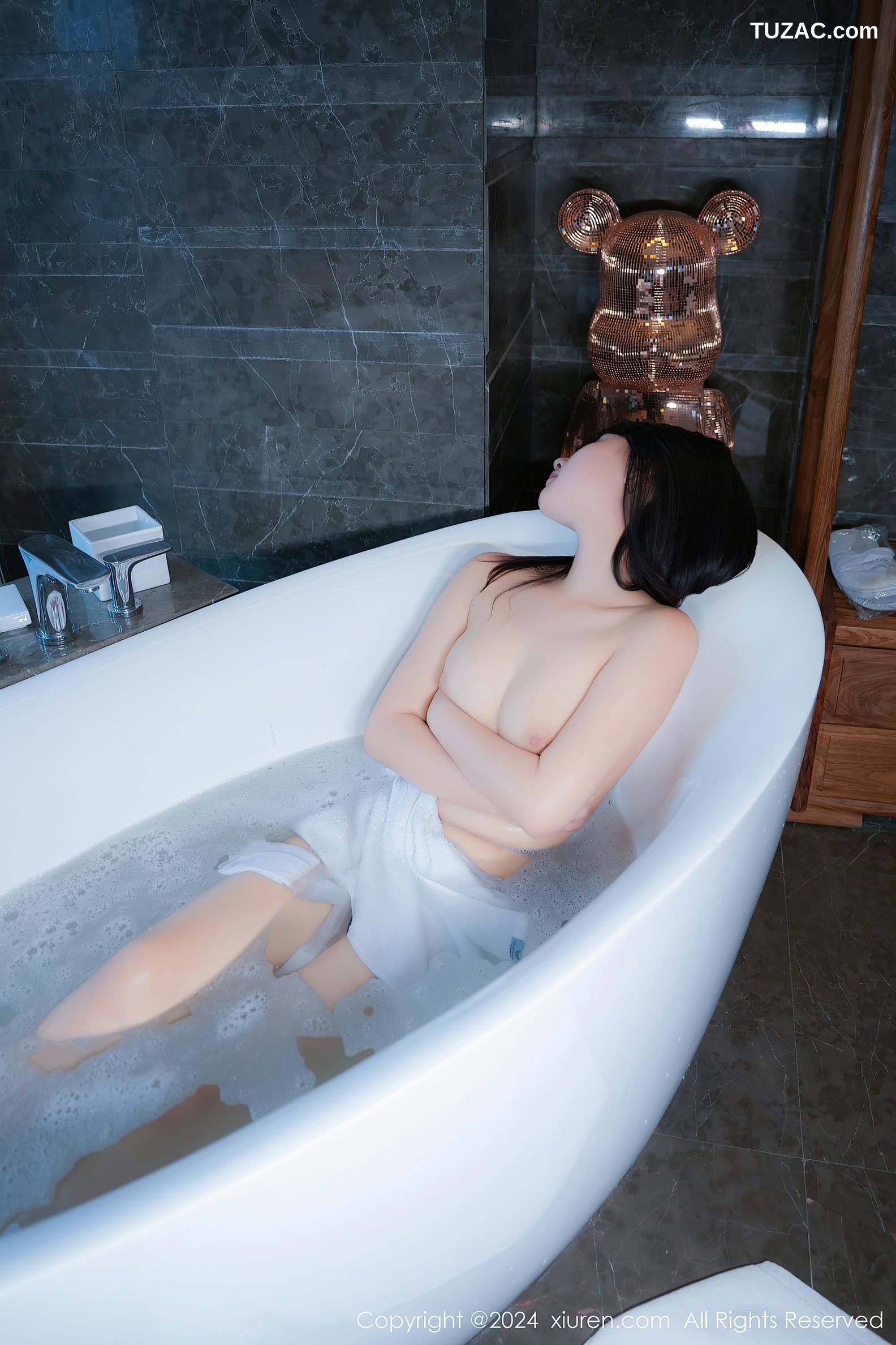XiuRen秀人网-9052-姚若兮vay-浅粉色薄纱睡衣浴缸爆乳-2024.08.22