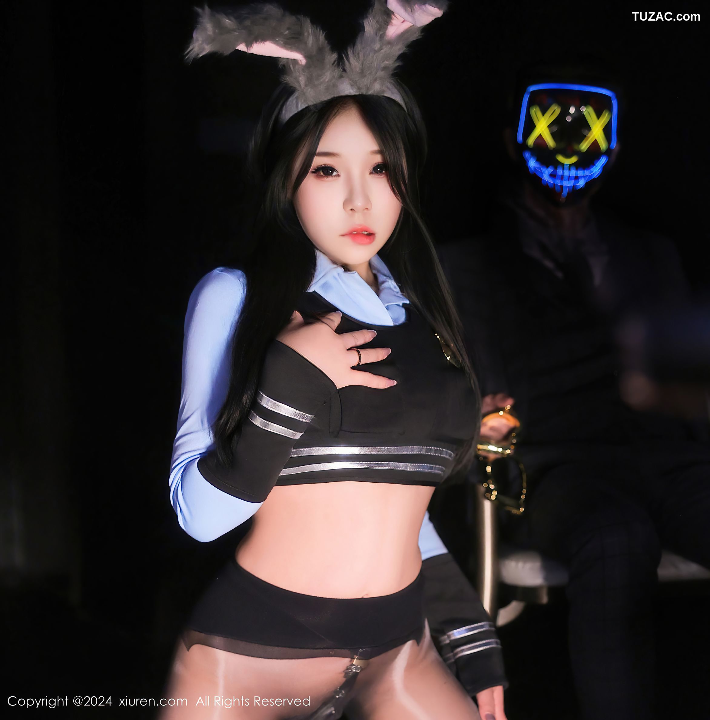 XiuRen秀人网-9071-麦田-情趣兔女郎女警黑丝-2024.08.27