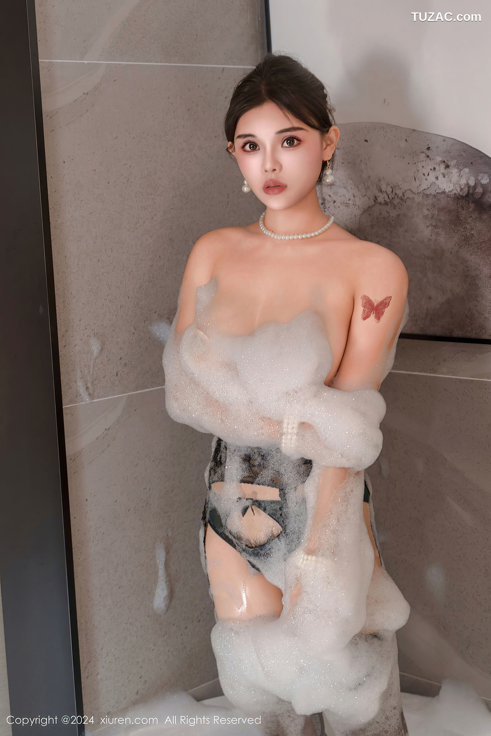XiuRen秀人网-9143-小童颜-情趣短旗袍黑丝-2024.09.11