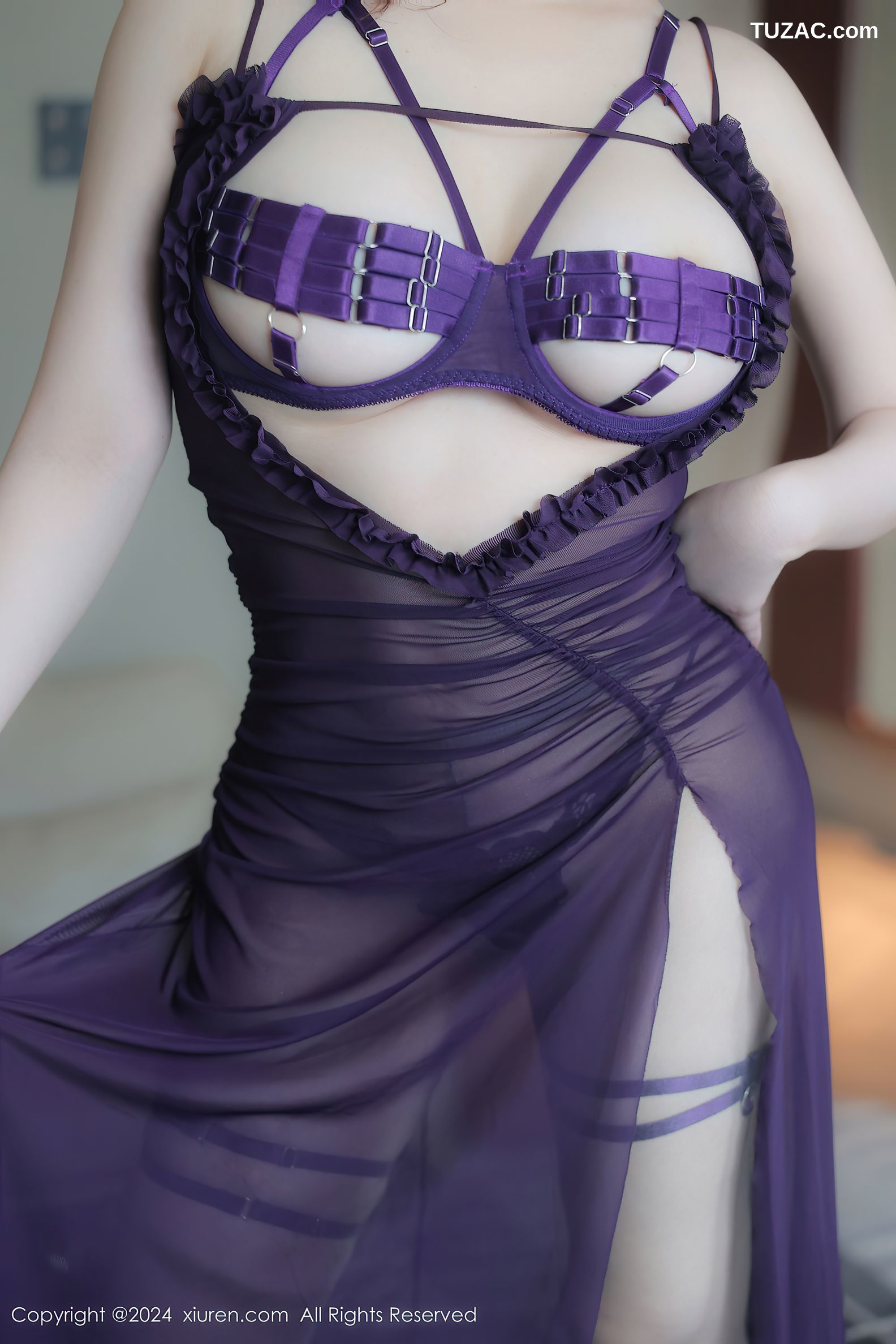 XiuRen秀人网-9148-麻布学妹-紫色情趣服饰-2024.09.12