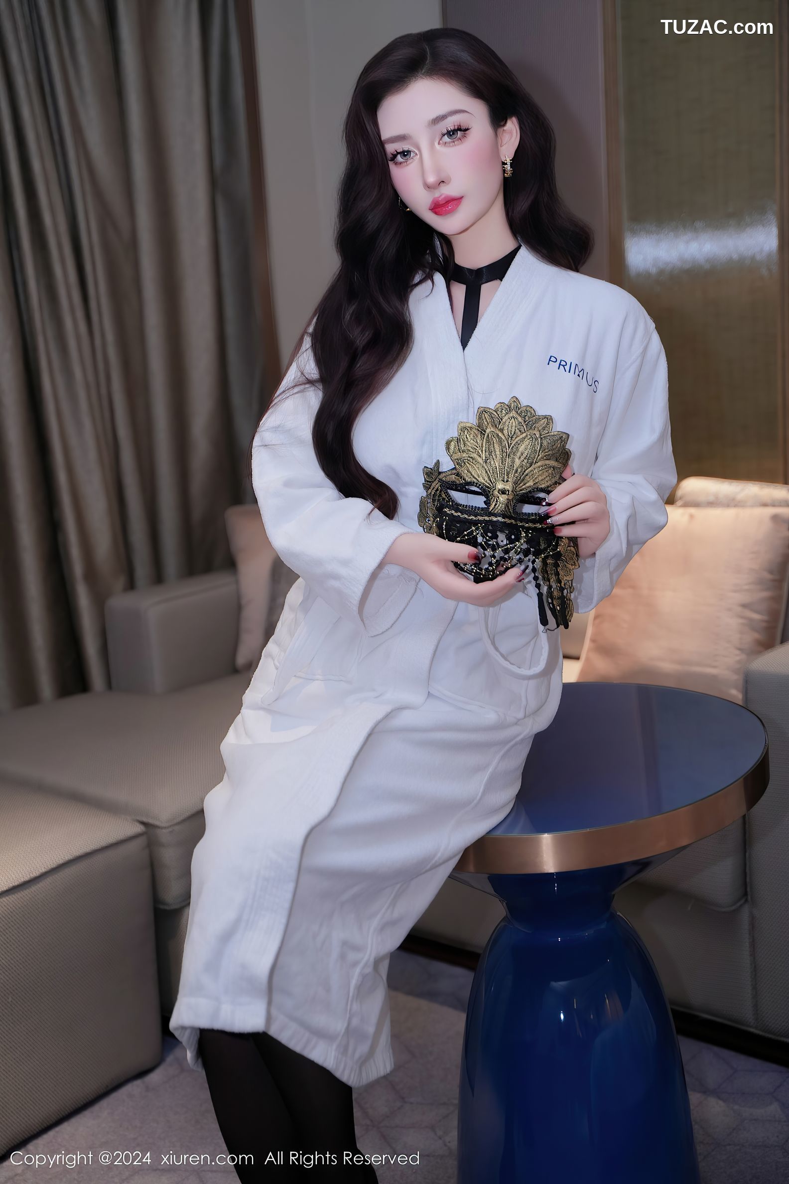 XiuRen秀人网-9198-蕾蕾醒了没-黑色情趣服黑丝爆乳-2024.09.24