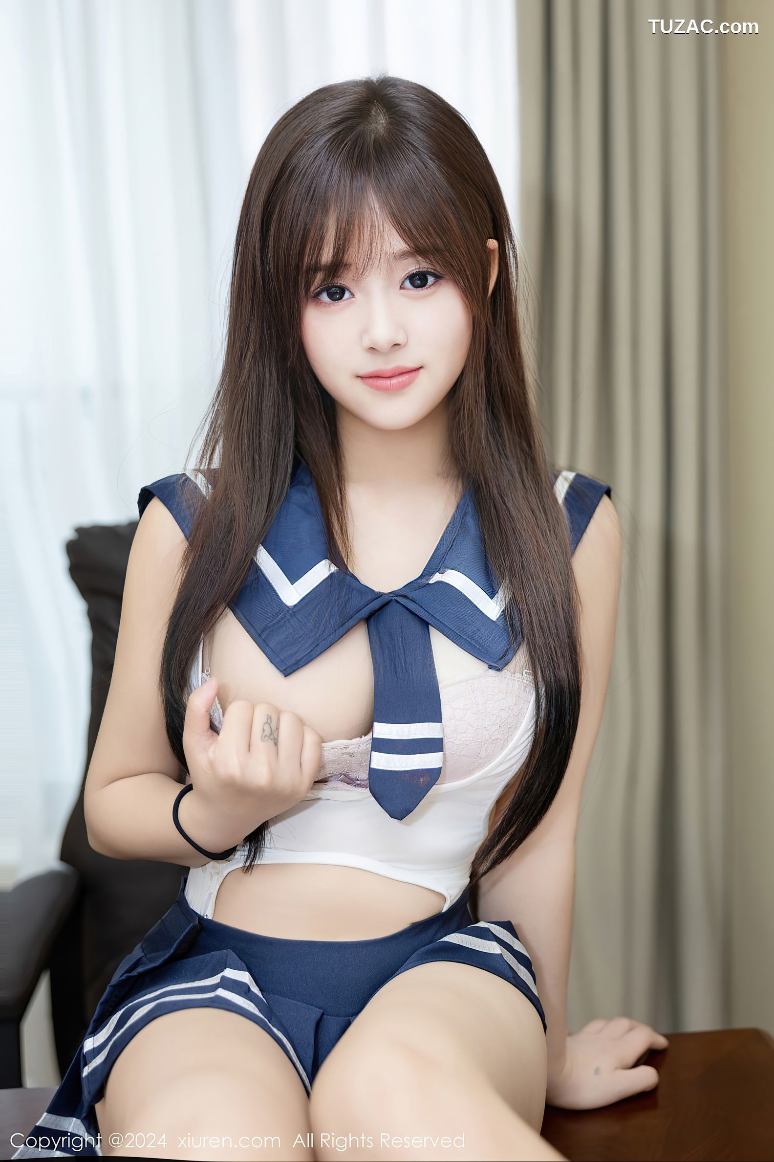 XiuRen秀人网-9514-叶初雪-清纯萝莉情趣水手服短裙爆乳-2024.11.28