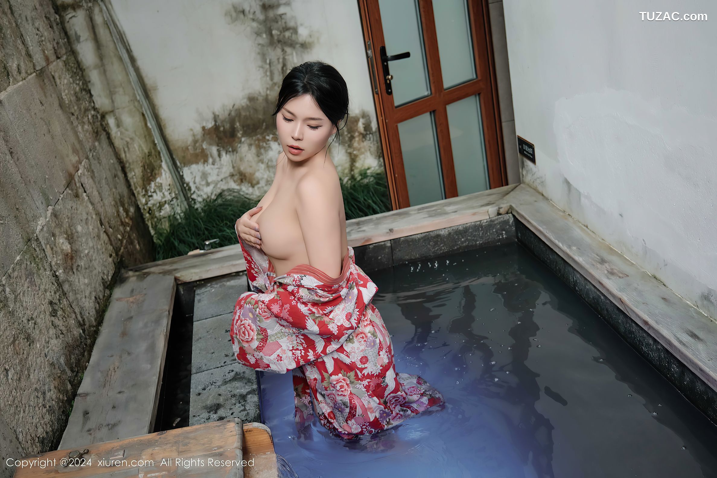XiuRen秀人网-9687-麦田-和服真空温泉湿身爆乳-2024.12.31