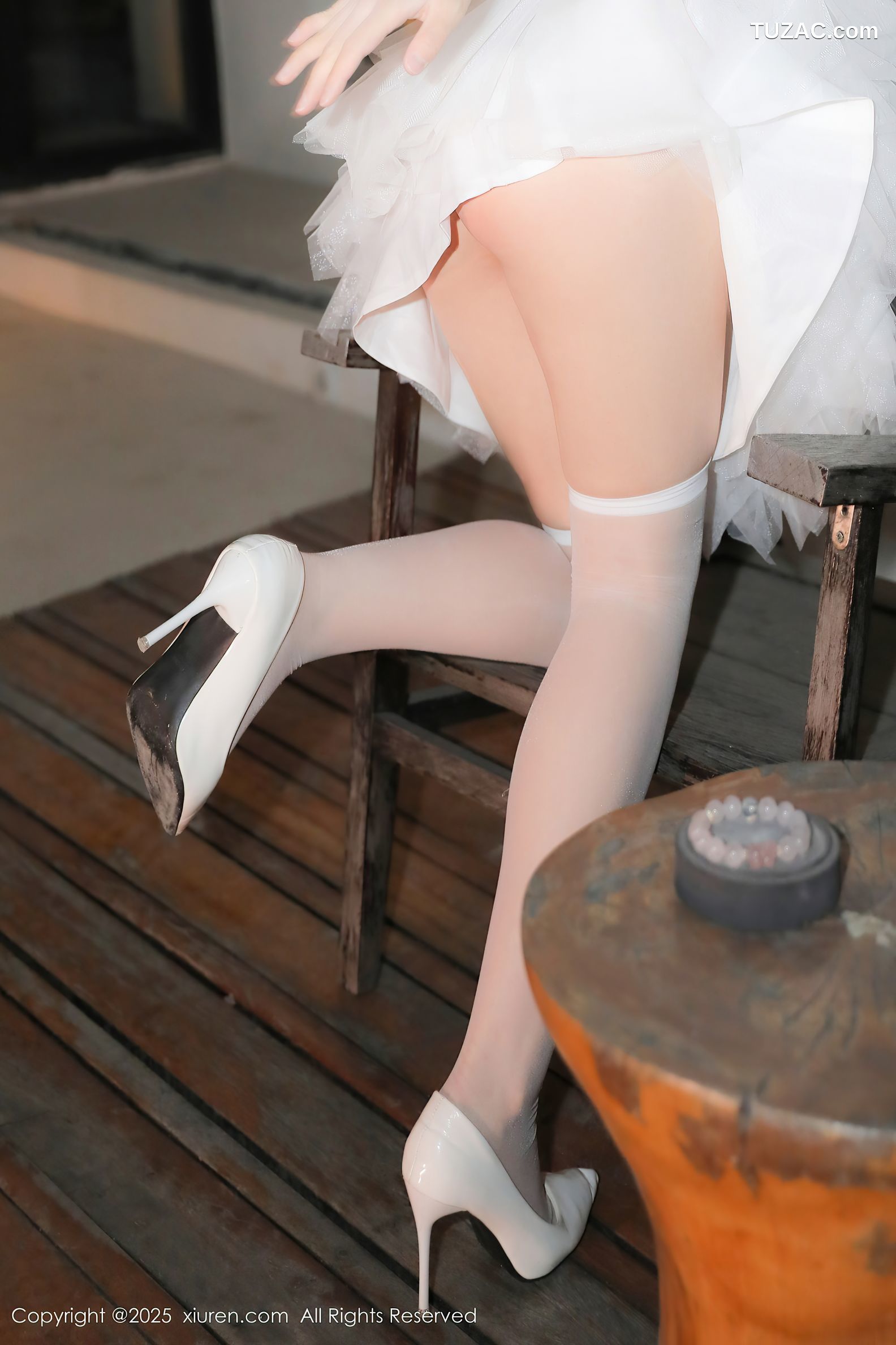 XiuRen秀人网-9742-桃妖夭-白色天使短纱裙白丝爆乳萝莉-2025.01.10
