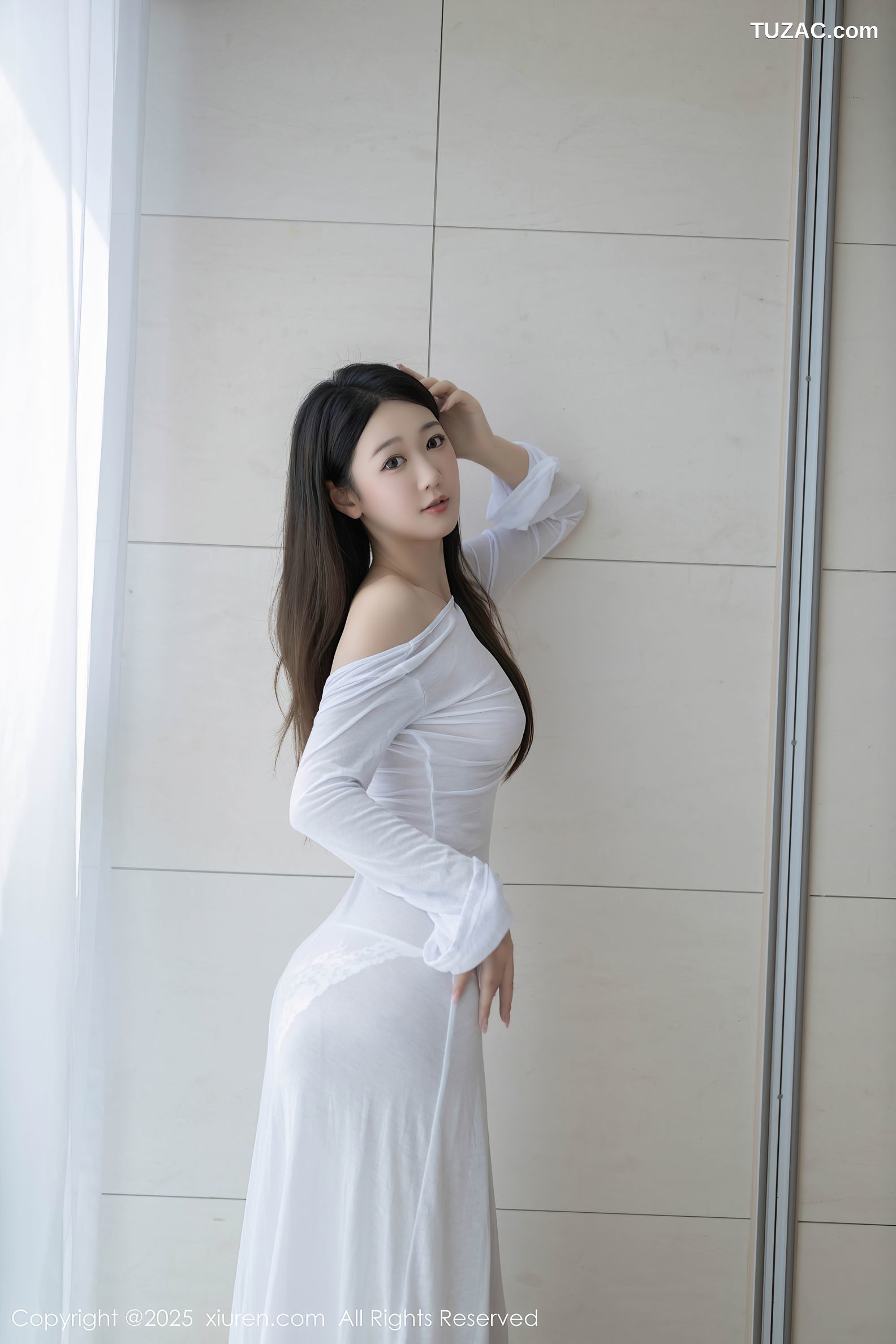 XiuRen秀人网-9840-唐安琪-轻透白纱裙玉体隐现-2025.02.05