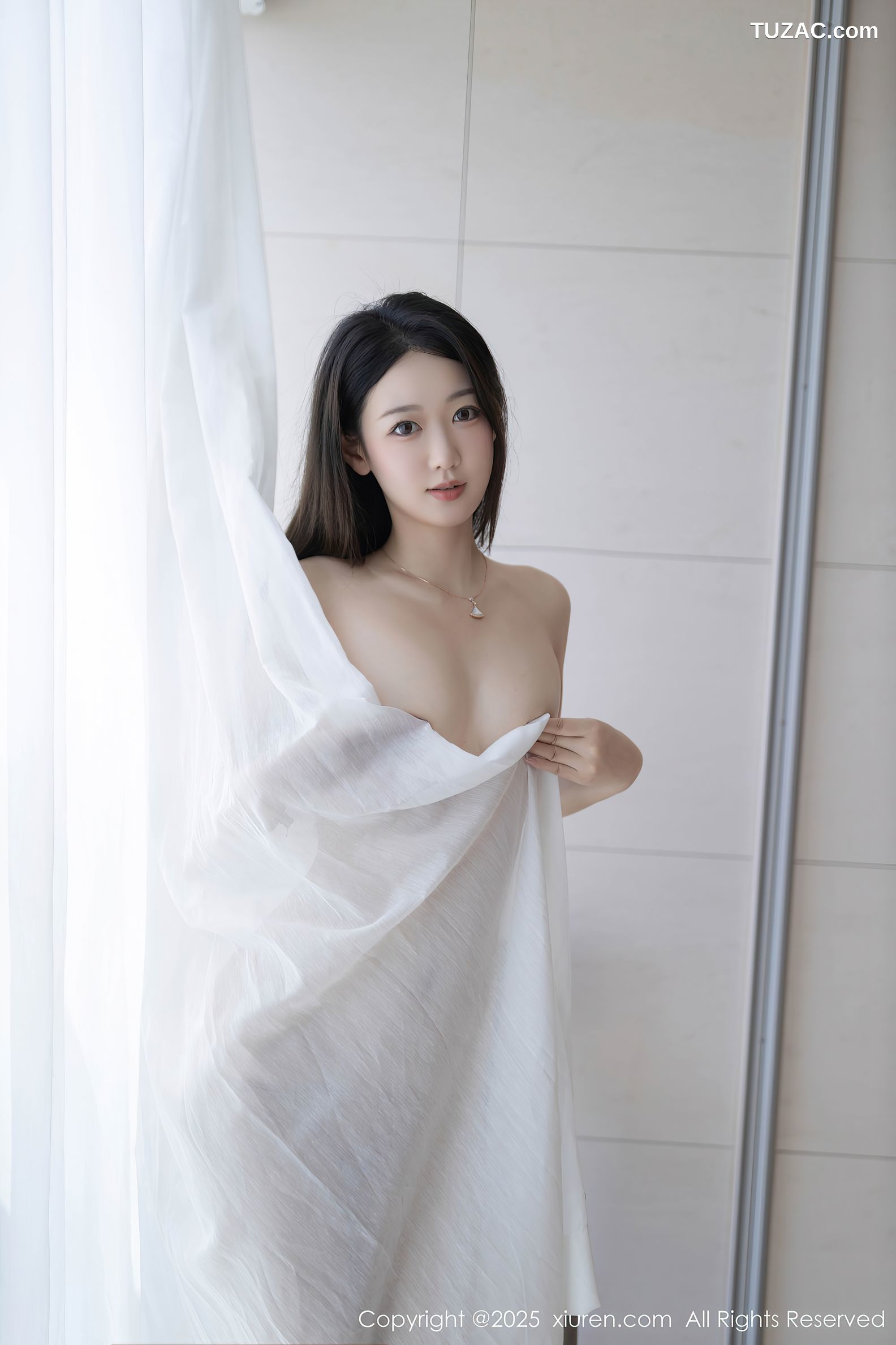XiuRen秀人网-9840-唐安琪-轻透白纱裙玉体隐现-2025.02.05
