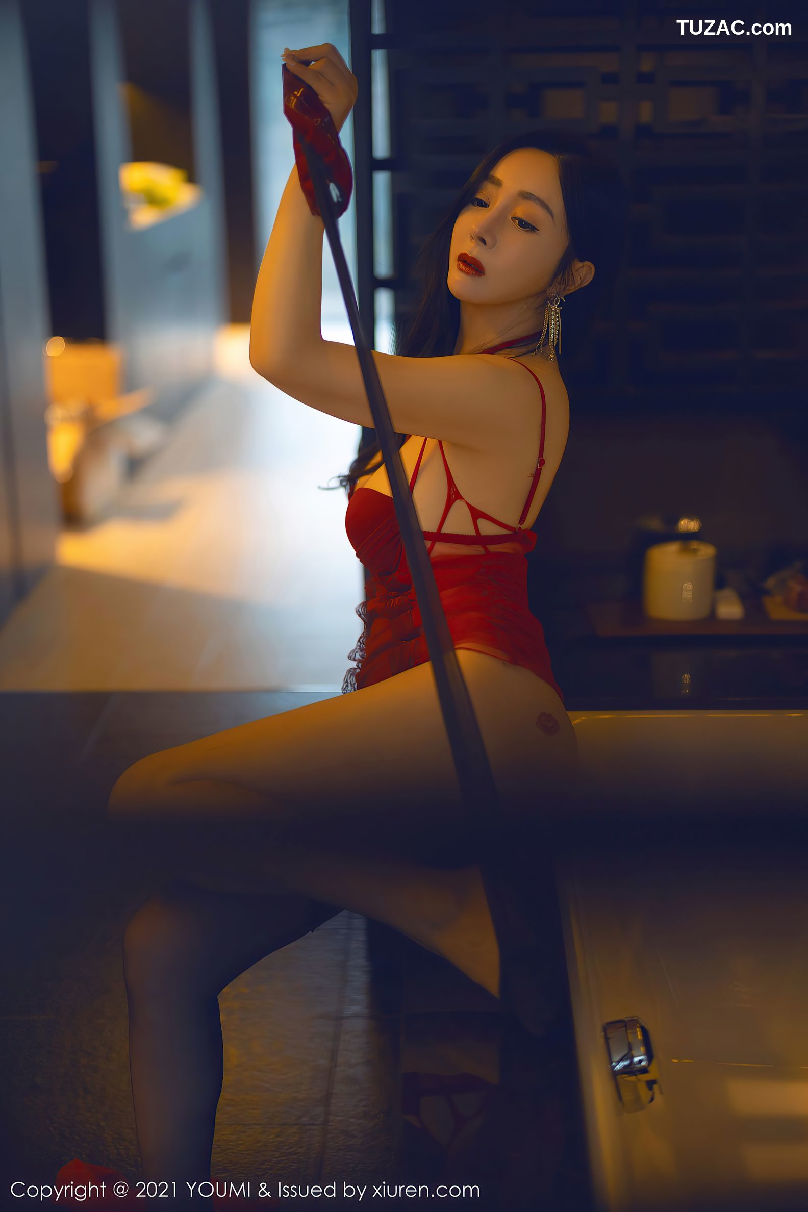 YouMi尤蜜荟-711-允爾-成都旅拍暖色调视觉体验情趣服饰-2021.10.29