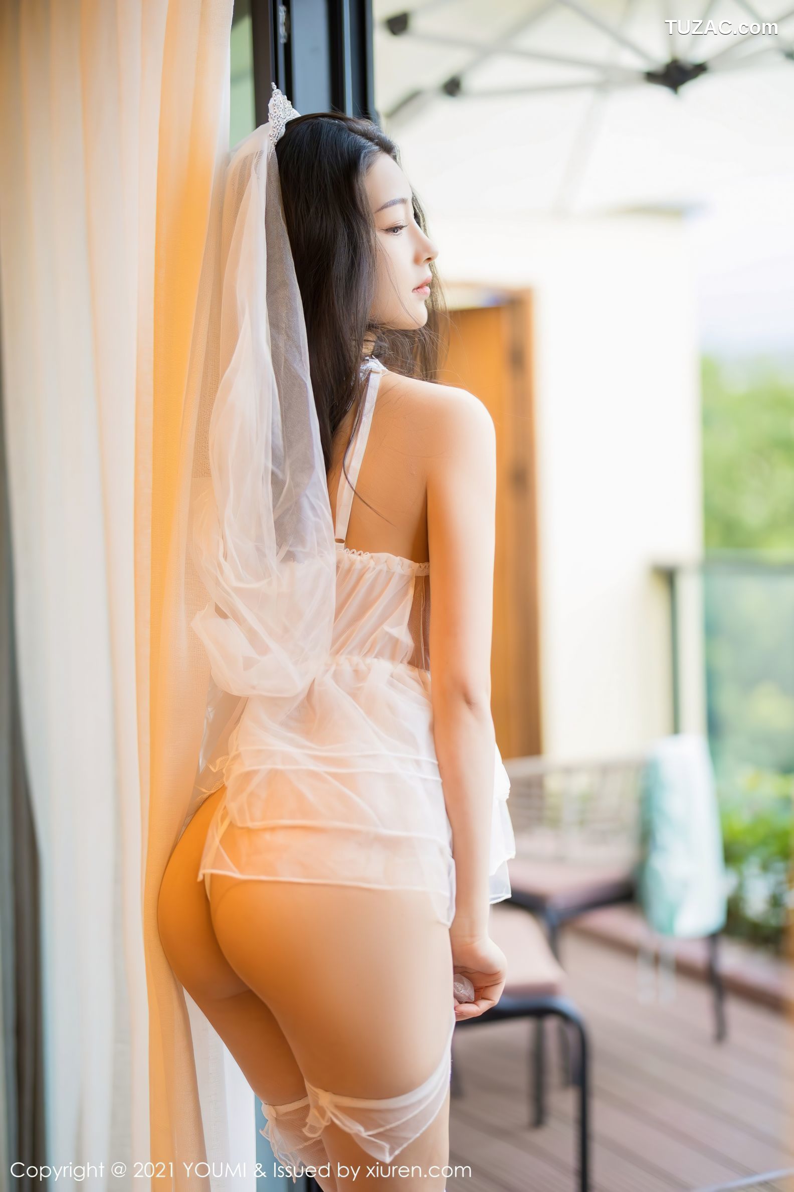 YouMi尤蜜荟-730-熊小诺-成都旅拍唯美轻透白纱-2021.12.15