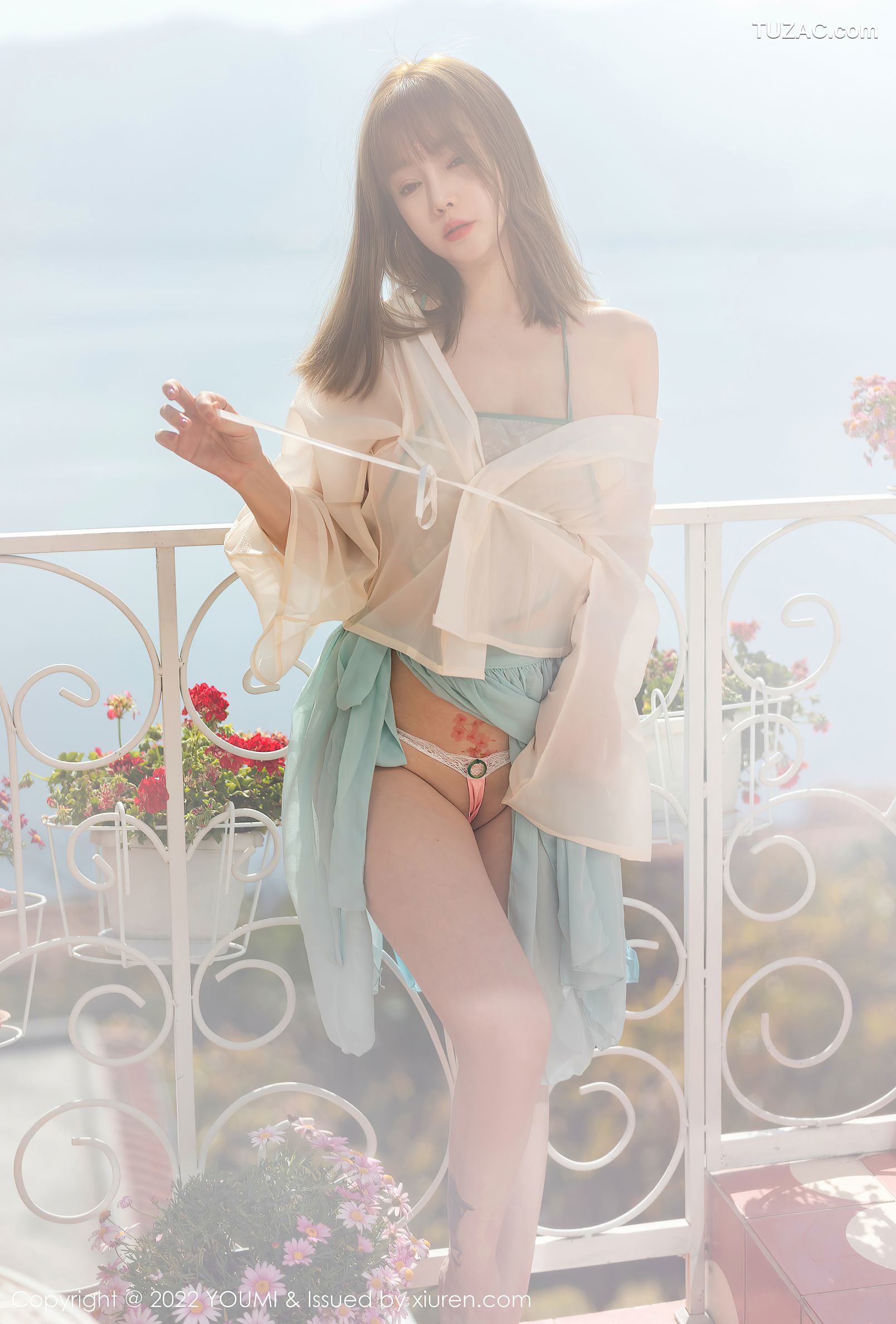 YouMi尤蜜荟-798-王雨纯-浅色轻透古装服饰