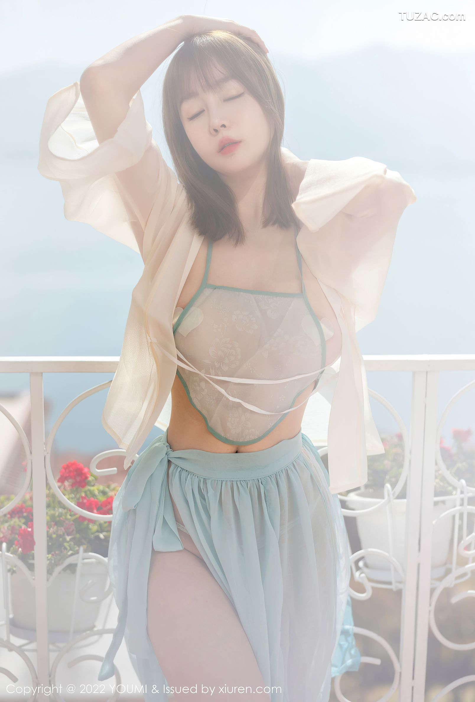 YouMi尤蜜荟-798-王雨纯-浅色轻透古装服饰