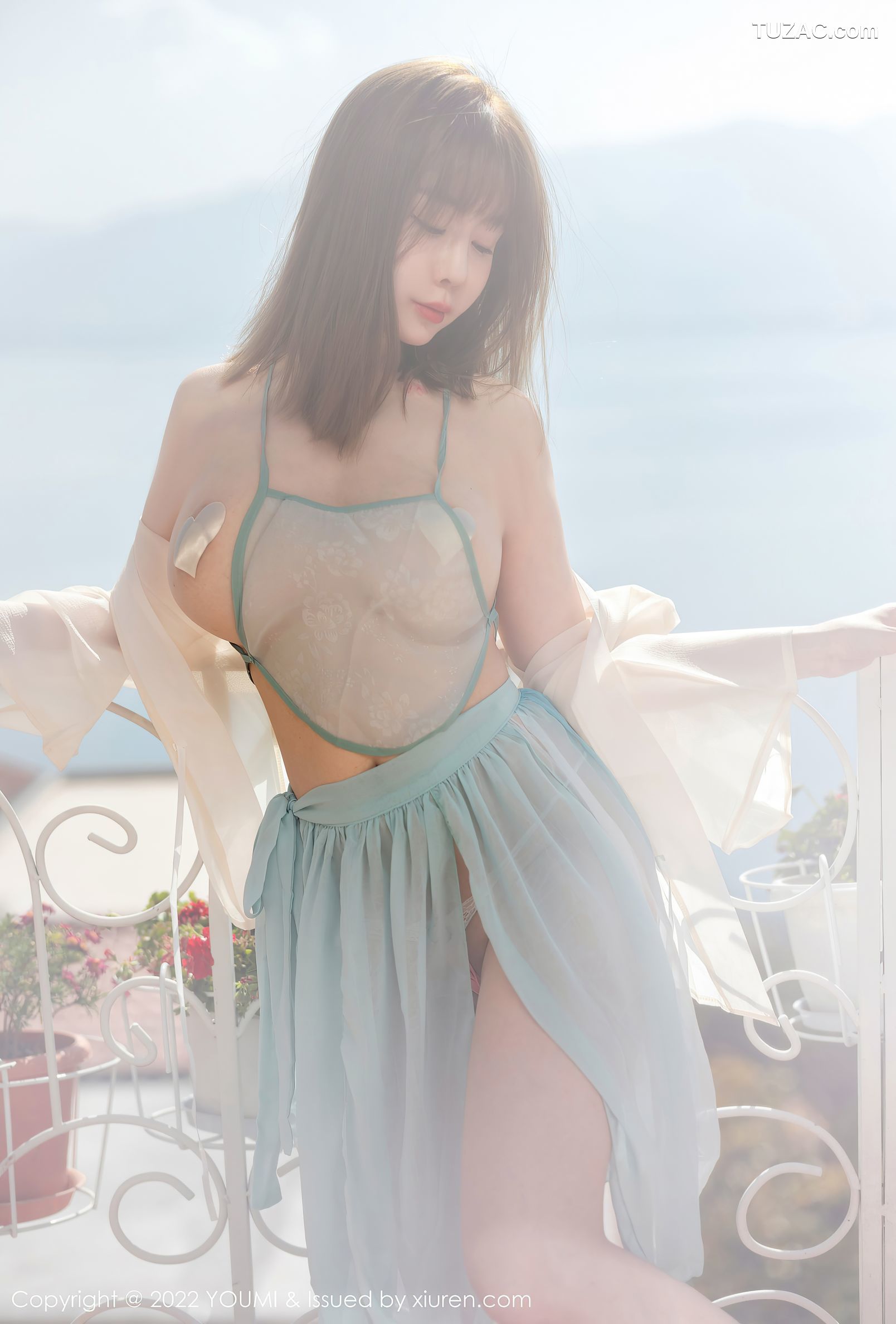 YouMi尤蜜荟-798-王雨纯-浅色轻透古装服饰