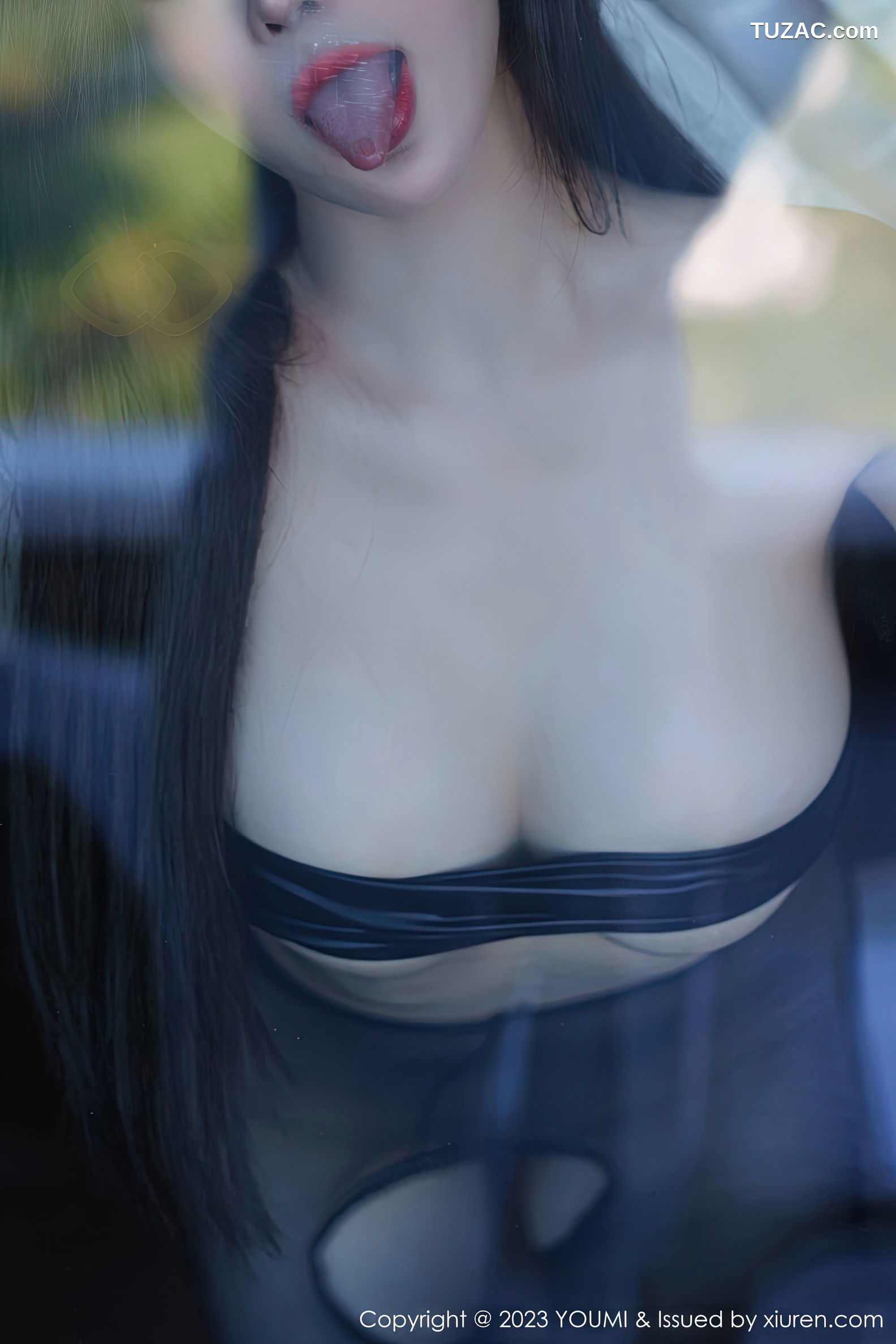 YouMi尤蜜荟-890-周妍希-白色上衣黑短裙性感内衣黑丝-2023.01.13