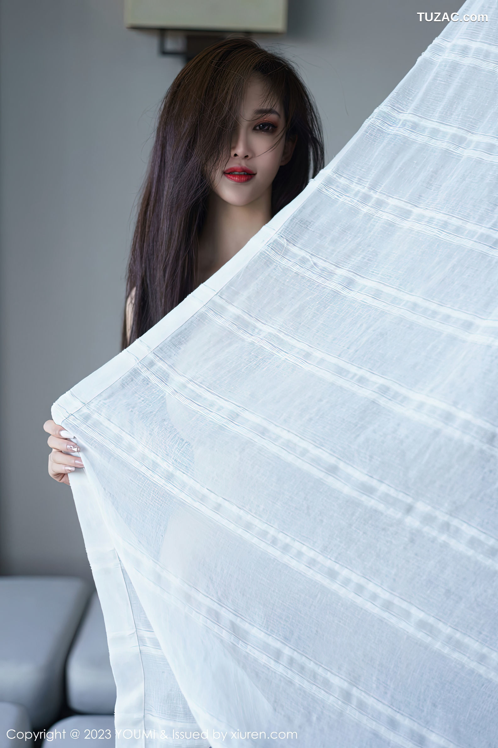 YouMi尤蜜荟-890-周妍希-白色上衣黑短裙性感内衣黑丝-2023.01.13