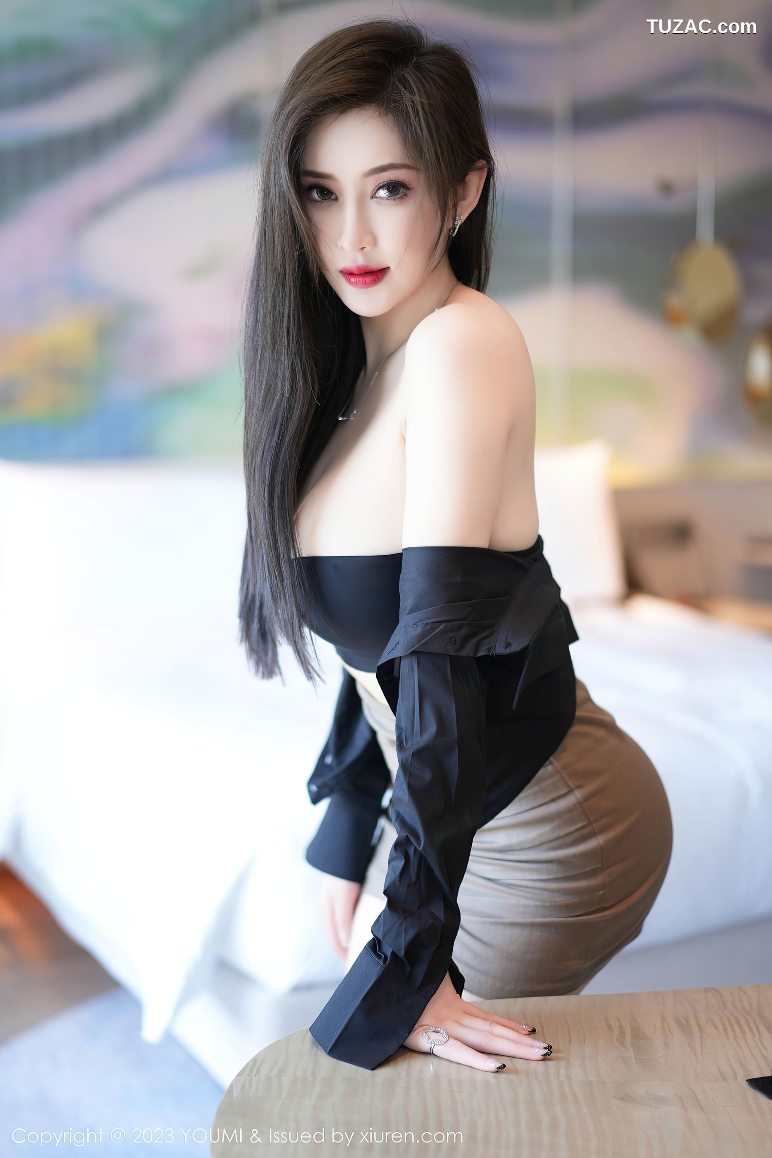 YouMi尤蜜荟-968-Carol周妍希-黑色OL职业装黑丝-2023.07.24