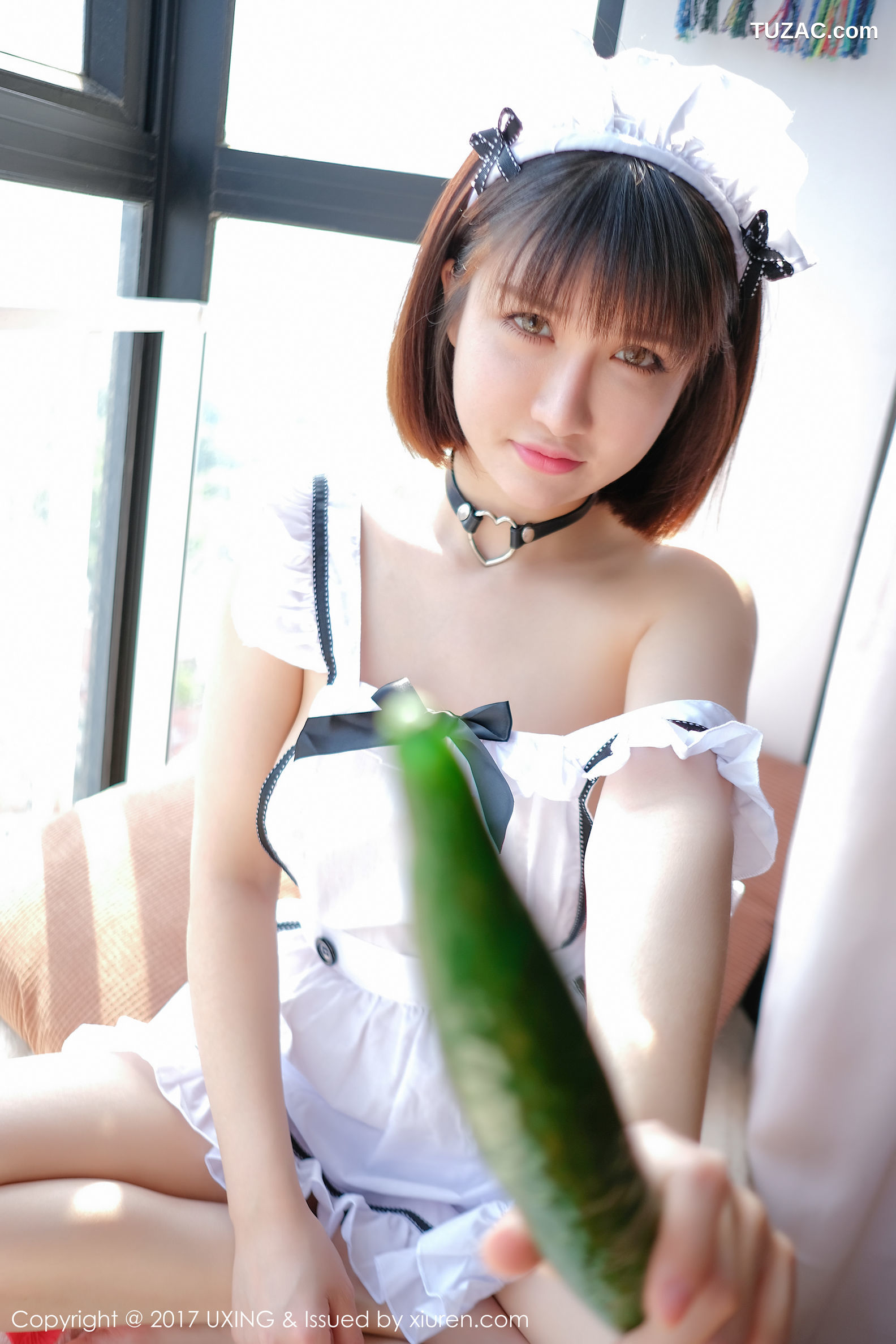 UXing优星馆-vol.058-k8傲娇萌萌vivian-女仆装-黄瓜主题